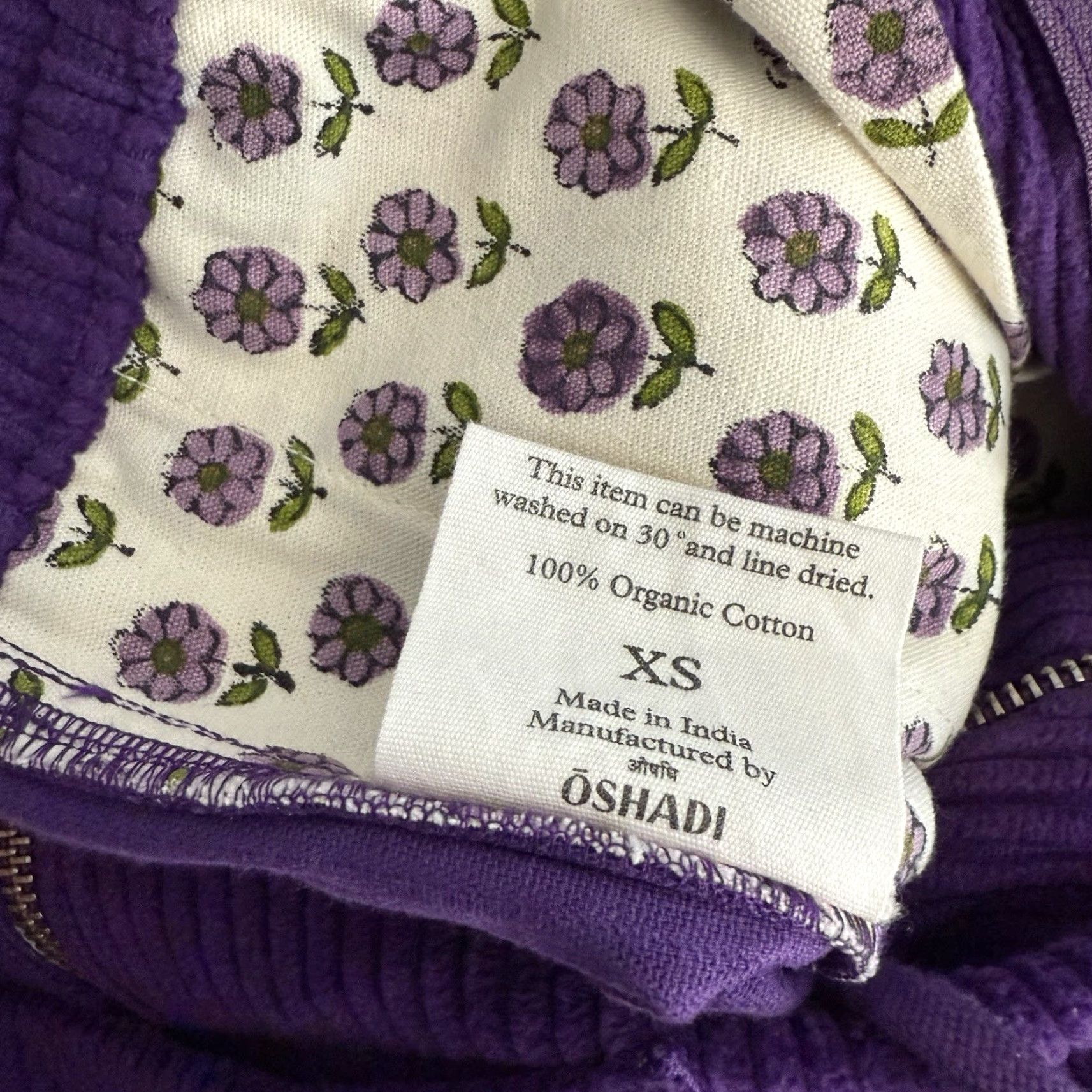 Gentle Fullness Gentle Fullness Purple Corduroy Organic Cotton Trousers Pants XS Women Waist 13” Inseam 25” Ankle/Regular Zip Snap Cotton Corduroy Size 26" / US 2 / IT 38 - 5 Thumbnail