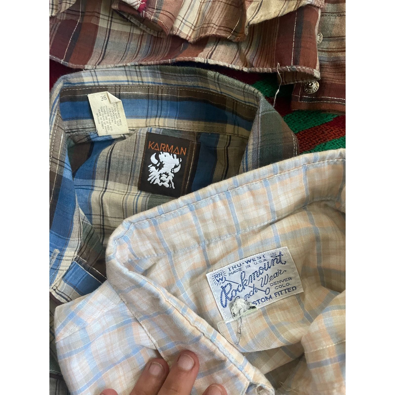Addict Clothes Japan × Rockmount Ranch Wear Vintage women western pearl snaps long sleeves small/medium Size M / US 6-8 / IT 42-44 - 5 Thumbnail