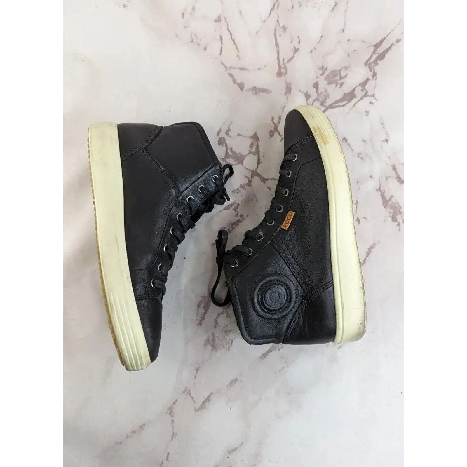 Ecco Ecco Boots Womens 11 43 Black Bootie Sneaker Leather Chukka Size US 11 / IT 41 - 5 Thumbnail