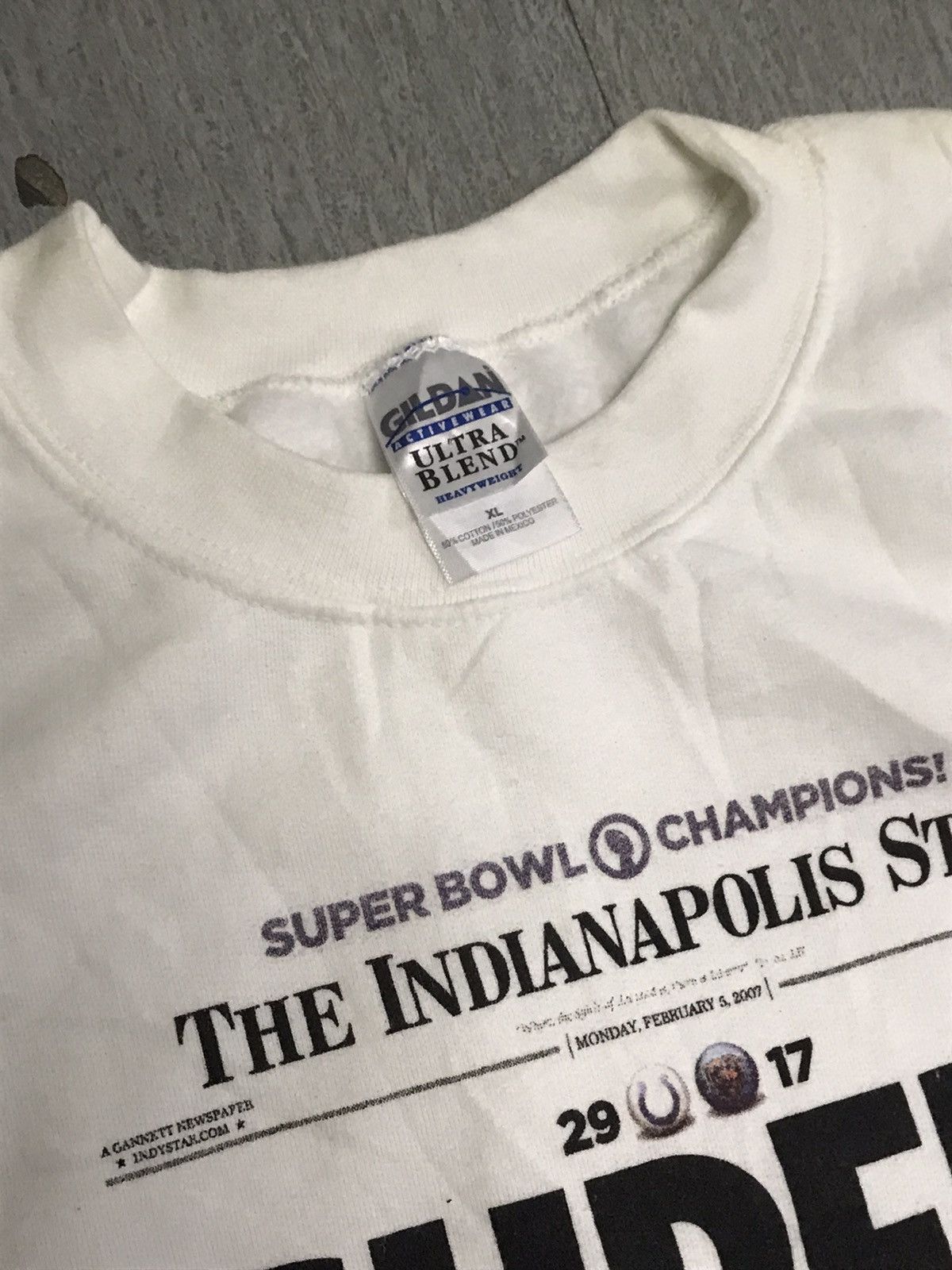 Hypebeast × Japanese Brand Y2K Superbowl Champions Sweatshirt Size US XL / EU 56 / 4 - 3 Thumbnail
