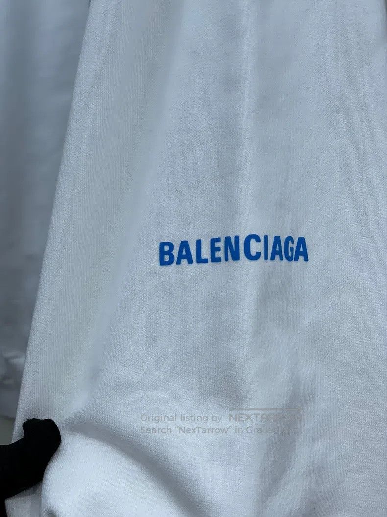 Balenciaga Balenciaga Blue letter white sweatshirt Size US XS / EU 42 / 0 - 4 Thumbnail
