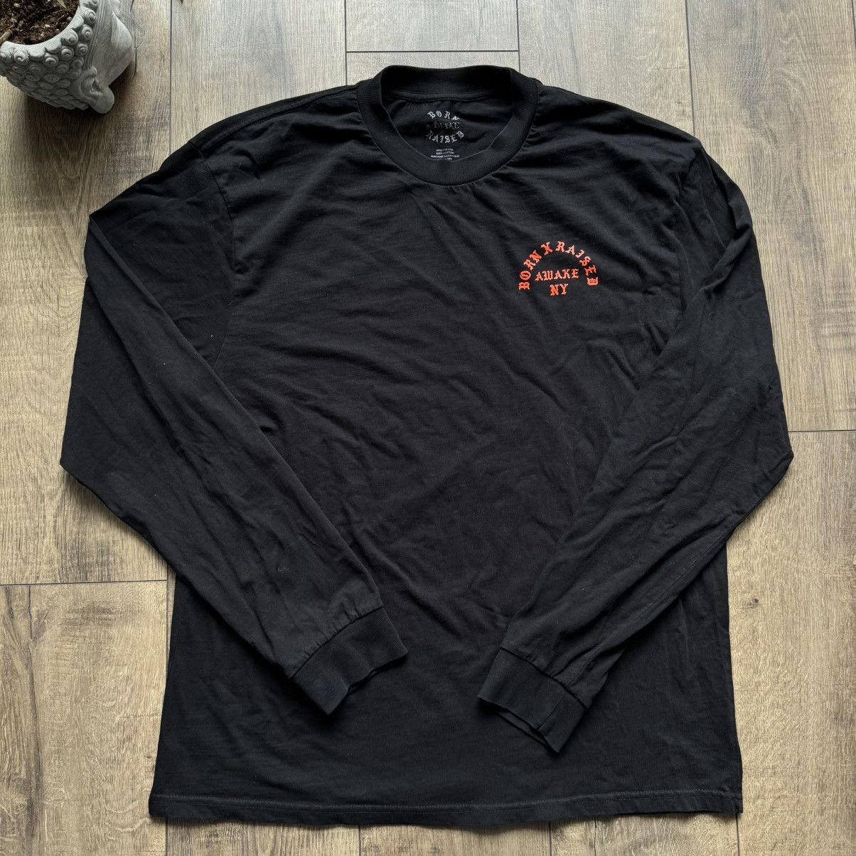Awake NY × Born X Raised Born x Raised x Awake Coast To Coast Long-Sleeve Tee 'Black' Size US XL / EU 56 / 4 - 6 Thumbnail