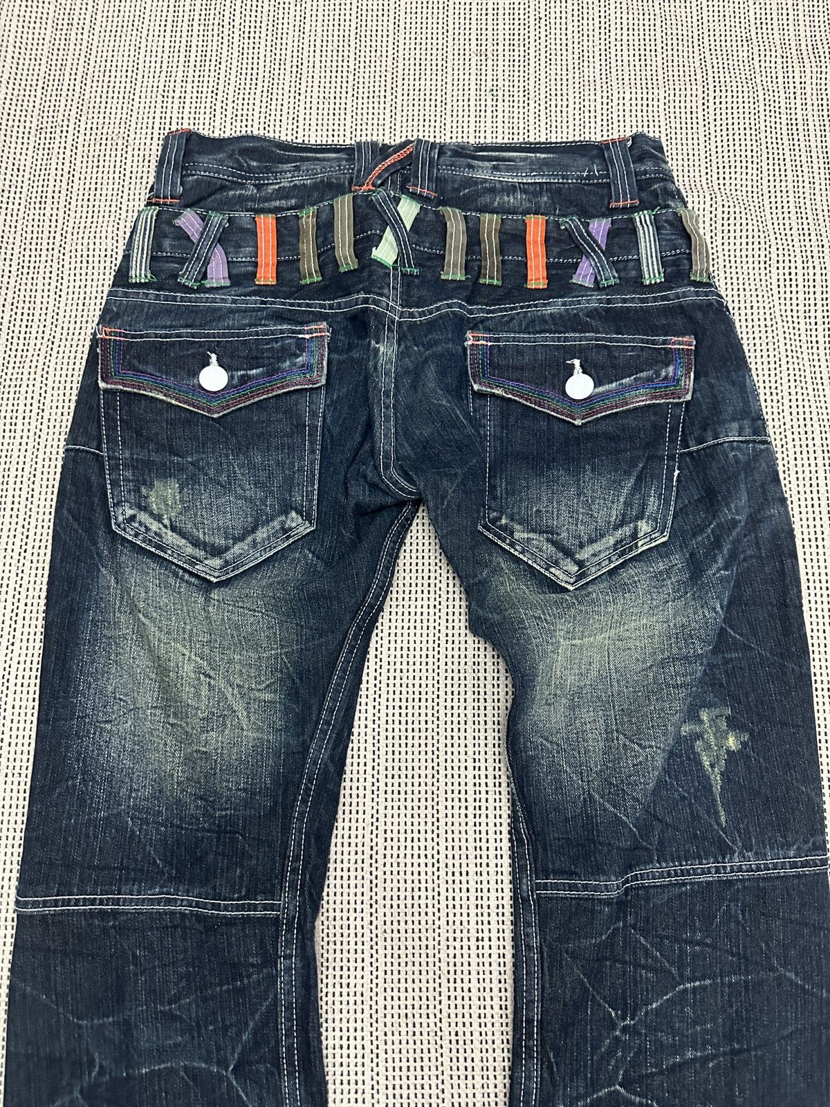 If Six Was Nine 🔥🔥🔥Dominate Handcrated Jeans Double Waist Pants Size US 32 / EU 48 - 10 Thumbnail
