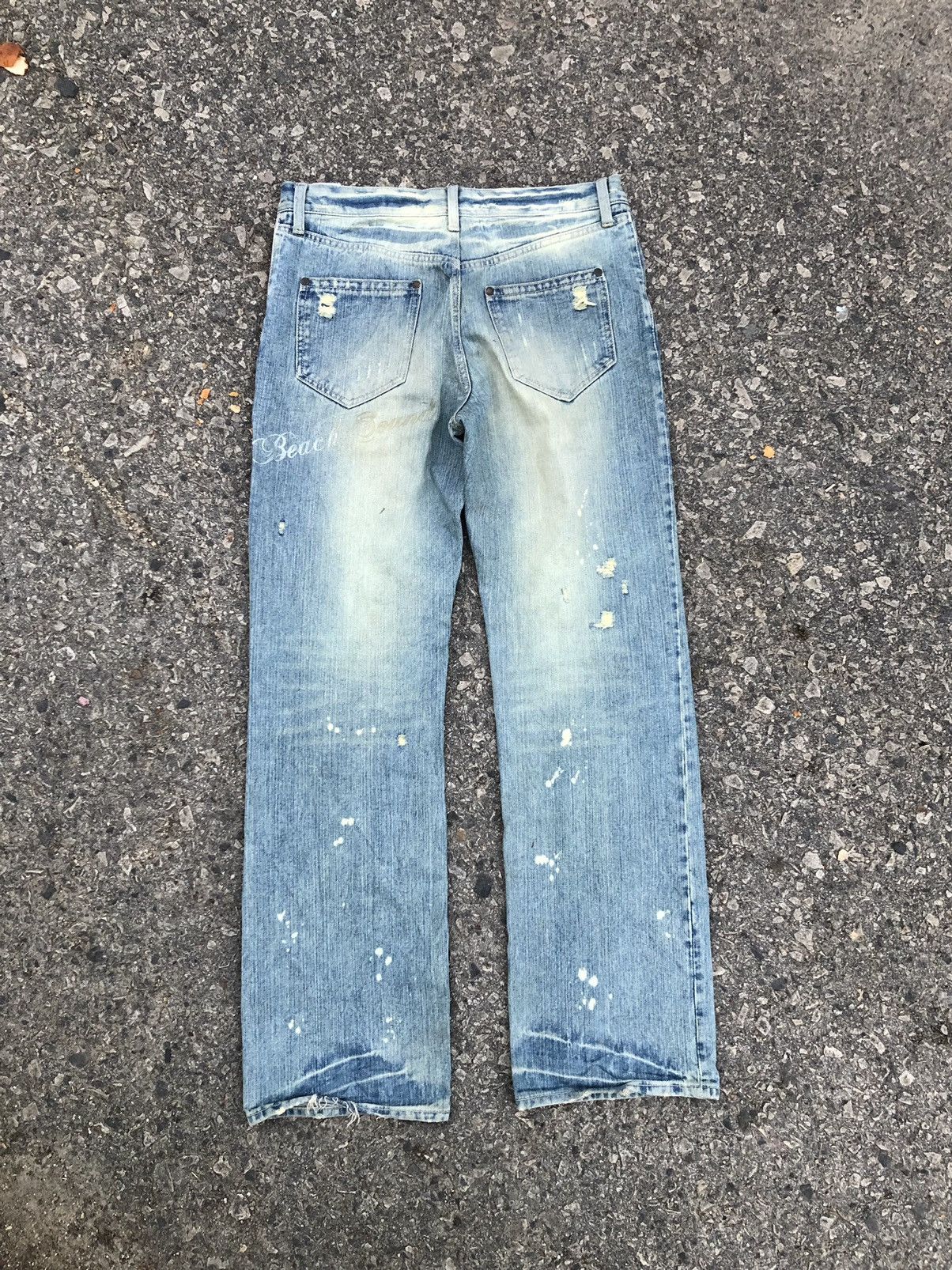 If Six Was Nine BEACH SOUND RIPPED DISTRESSED DENIM Size US 32 / EU 48 - 2 Thumbnail