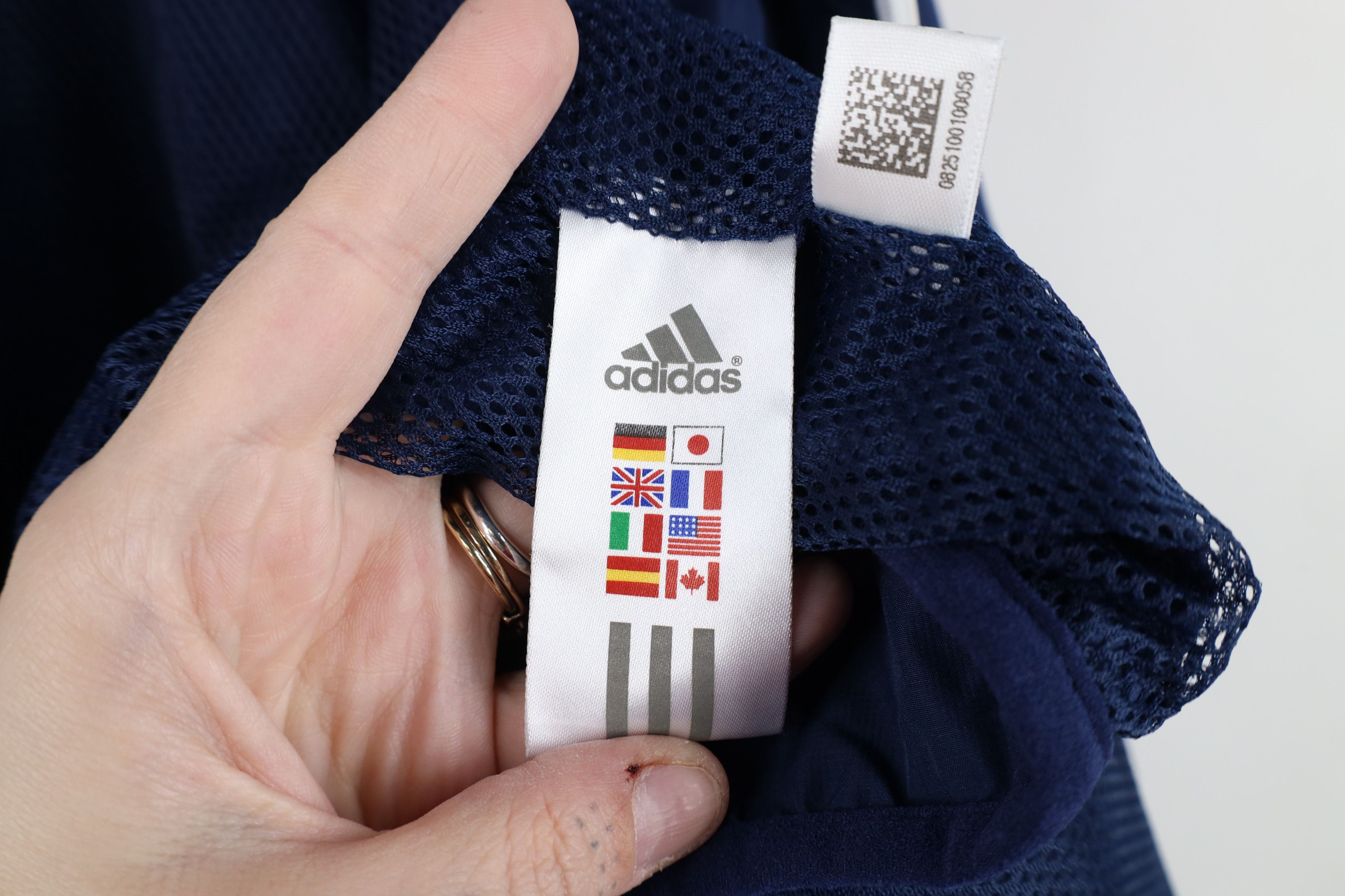 Adidas × Vintage Vintage Adidas Lined Full Zip Windbreaker Jacket Blue Size US XXL / EU 58 / 5 - 11 Thumbnail