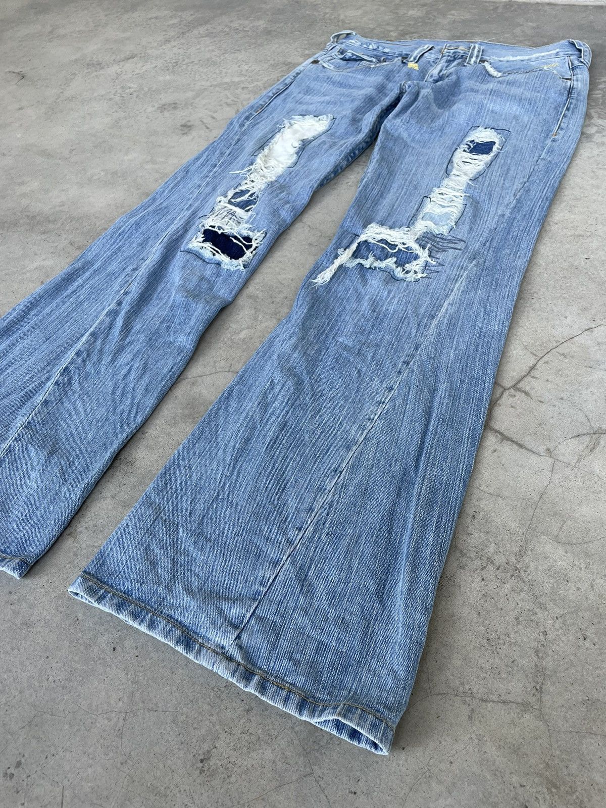 If Six Was Nine Vintage Japanese Brand Flare Jeans Bootcut Size US 32 / EU 48 - 2 Thumbnail