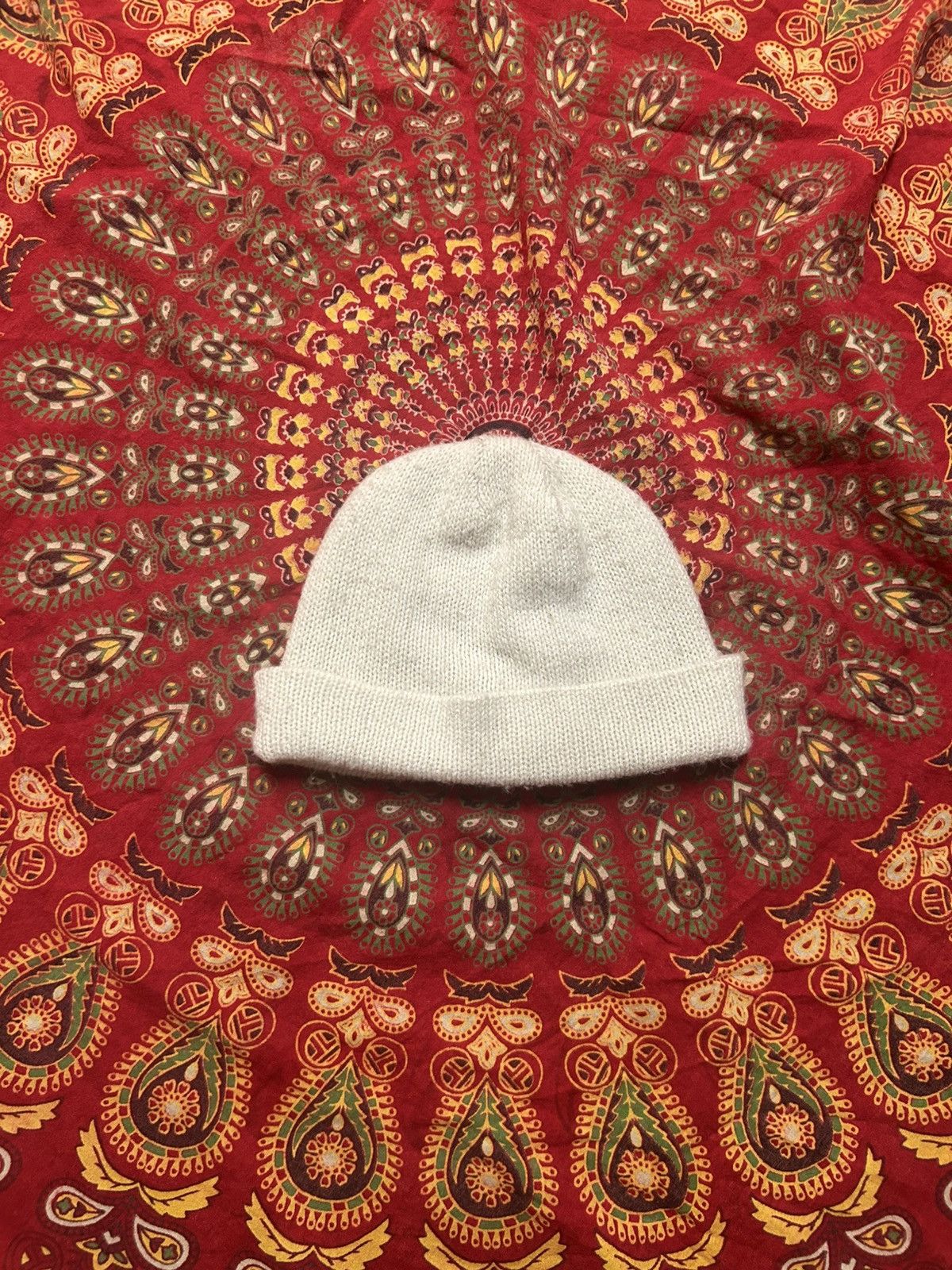 Other White knit soft ribbed beanie Size ONE SIZE - 2 Thumbnail
