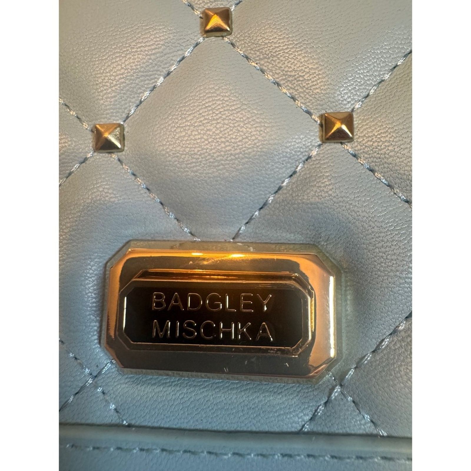 Badgley Mischka Badgley Mischka Blue QuiltedChain Crossbody Bag NWT Size ONE SIZE - 5 Thumbnail