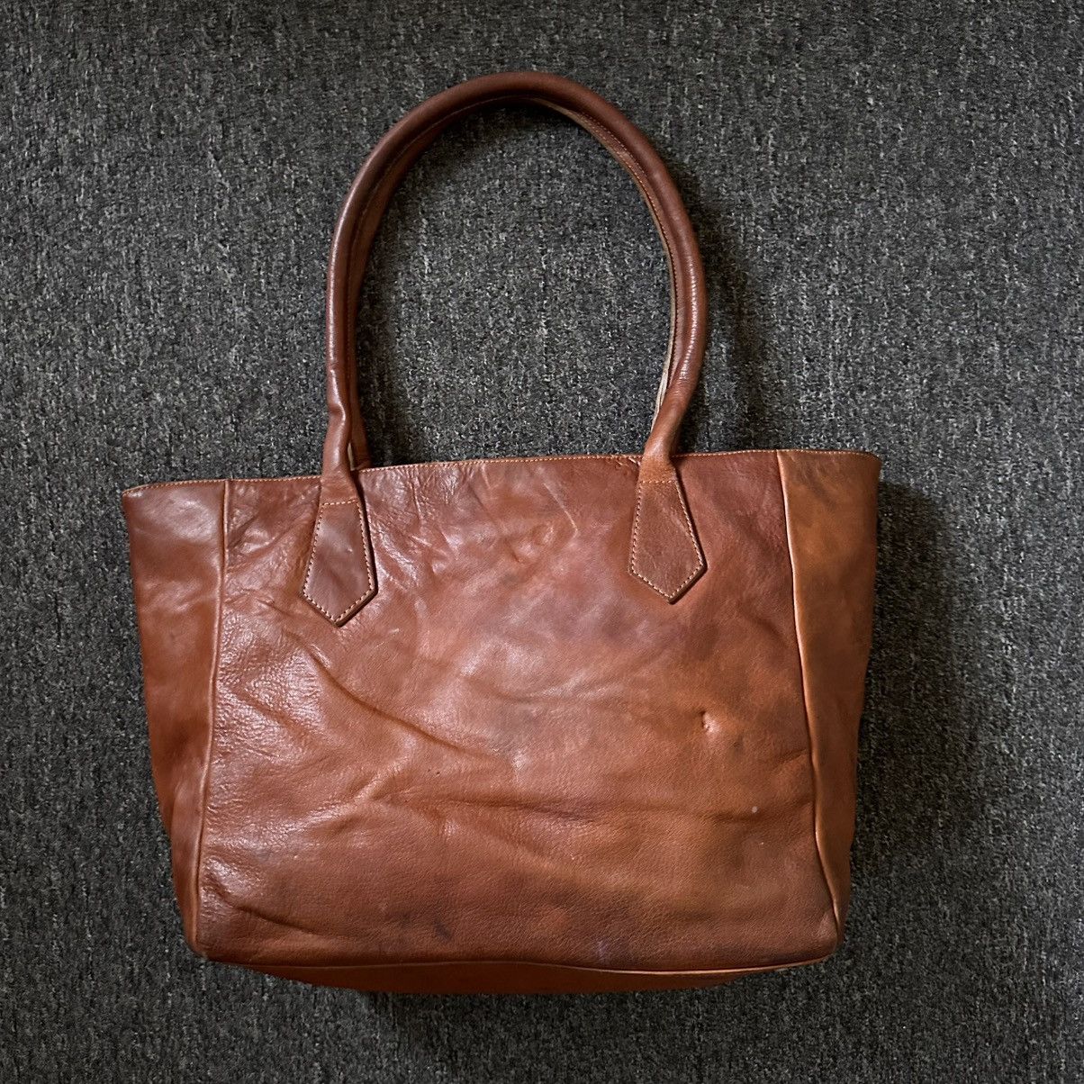 Genuine Leather FULL LEATHER PATINA TOTE BAG Size ONE SIZE - 3 Thumbnail
