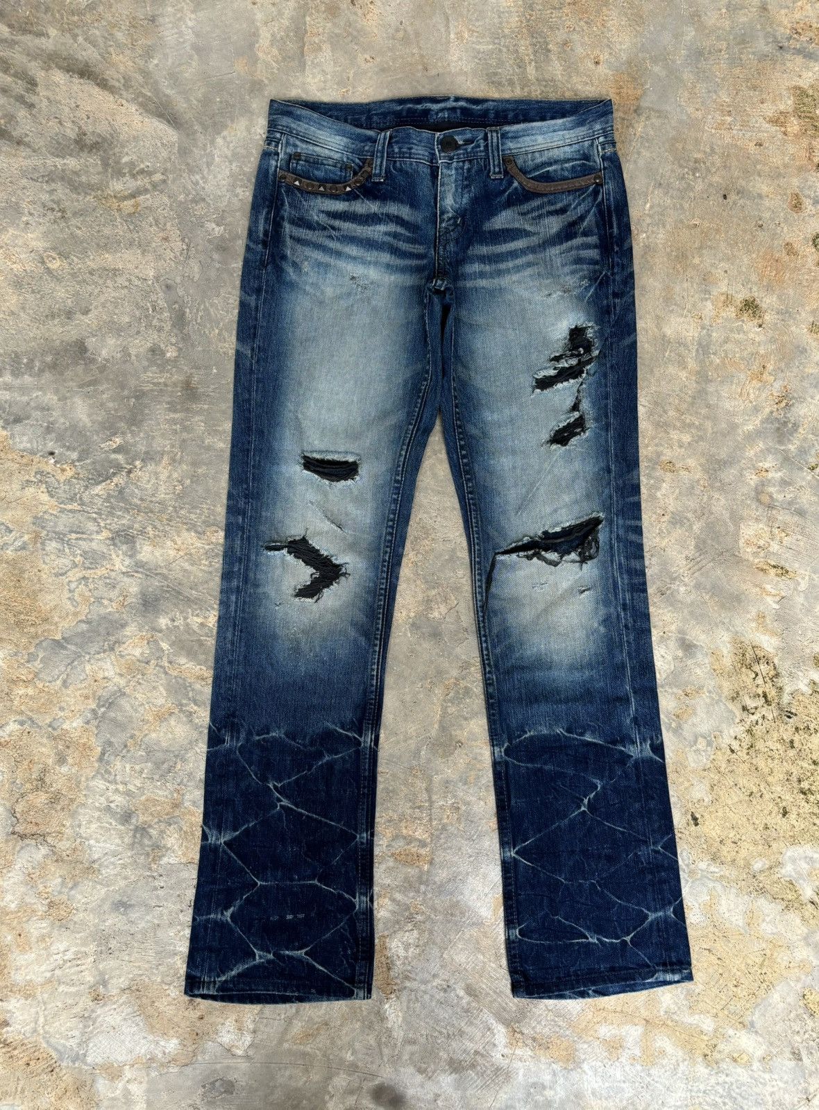 Hysteric Glamour Distressed Denim Ifsixwasnine Lgb Style Jeans Size US 33 - 1 Thumbnail