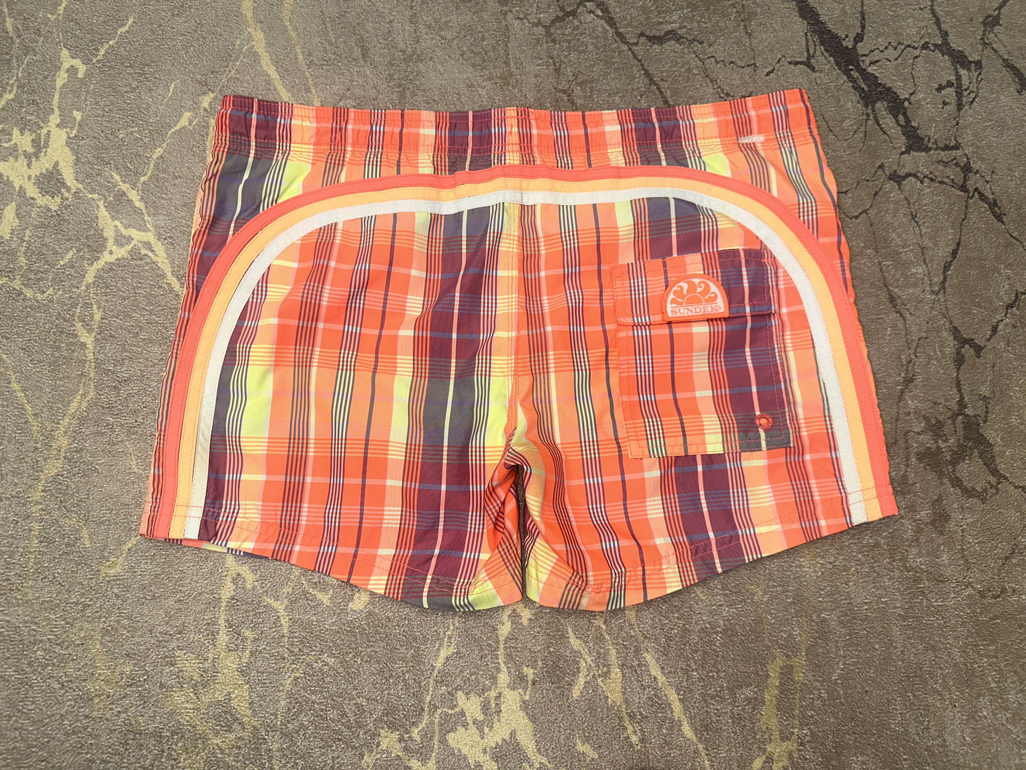 Sundek Check Sundek 31 Beach Board Shorts Trunks Bath Size 31 S Size US 31 - 1 Thumbnail