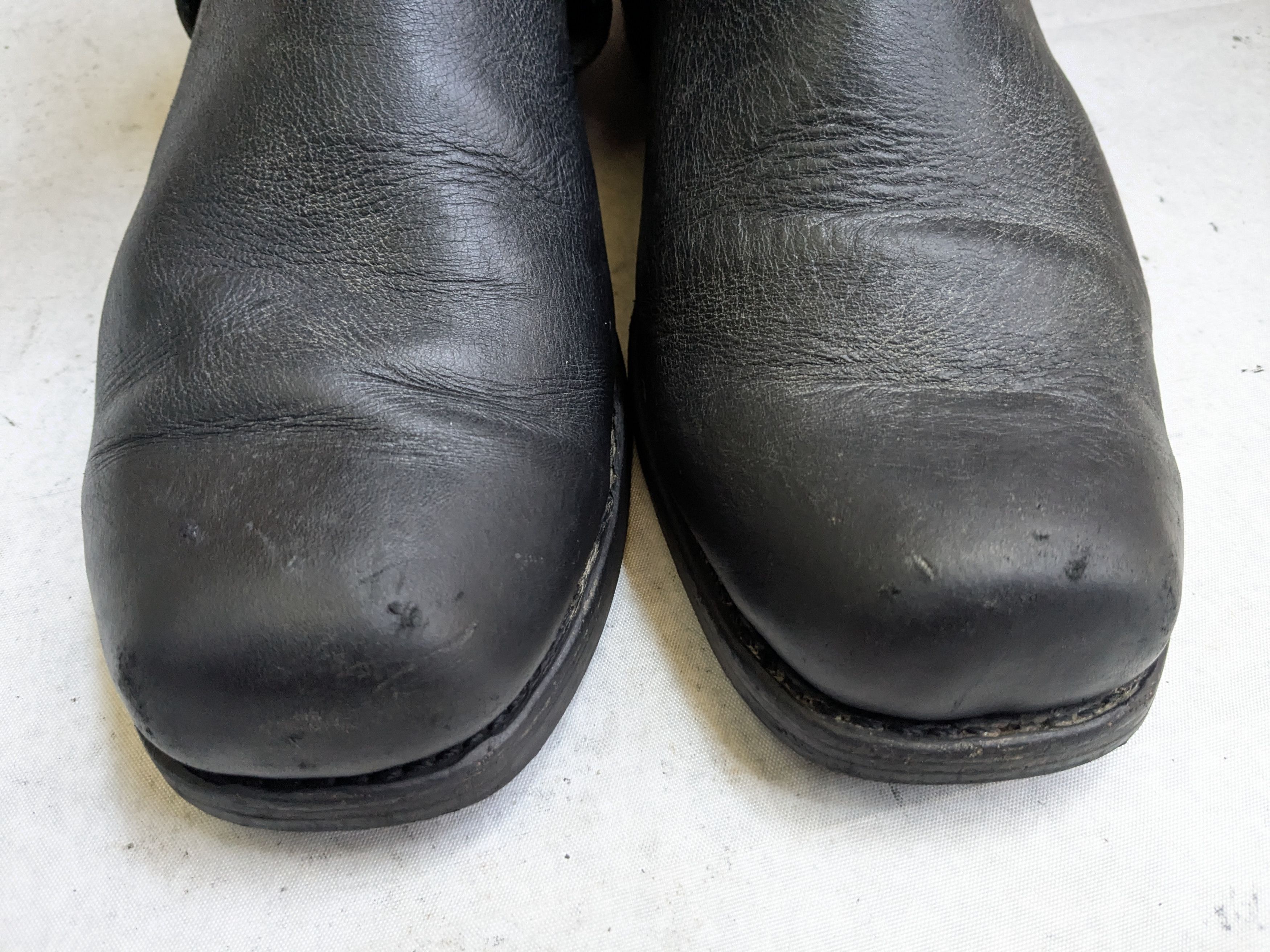 Frye Frye Harness Boots Black Leather 13 M Leather Buckle Size US 13 / EU 46 - 3 Thumbnail