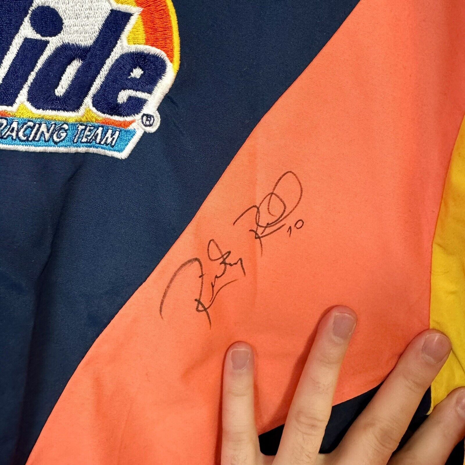 Vintage Nascar Signed Ricky Rudd Jacket Winston Ford Racing VTG 1997 Size US XL / EU 56 / 4 - 3 Thumbnail
