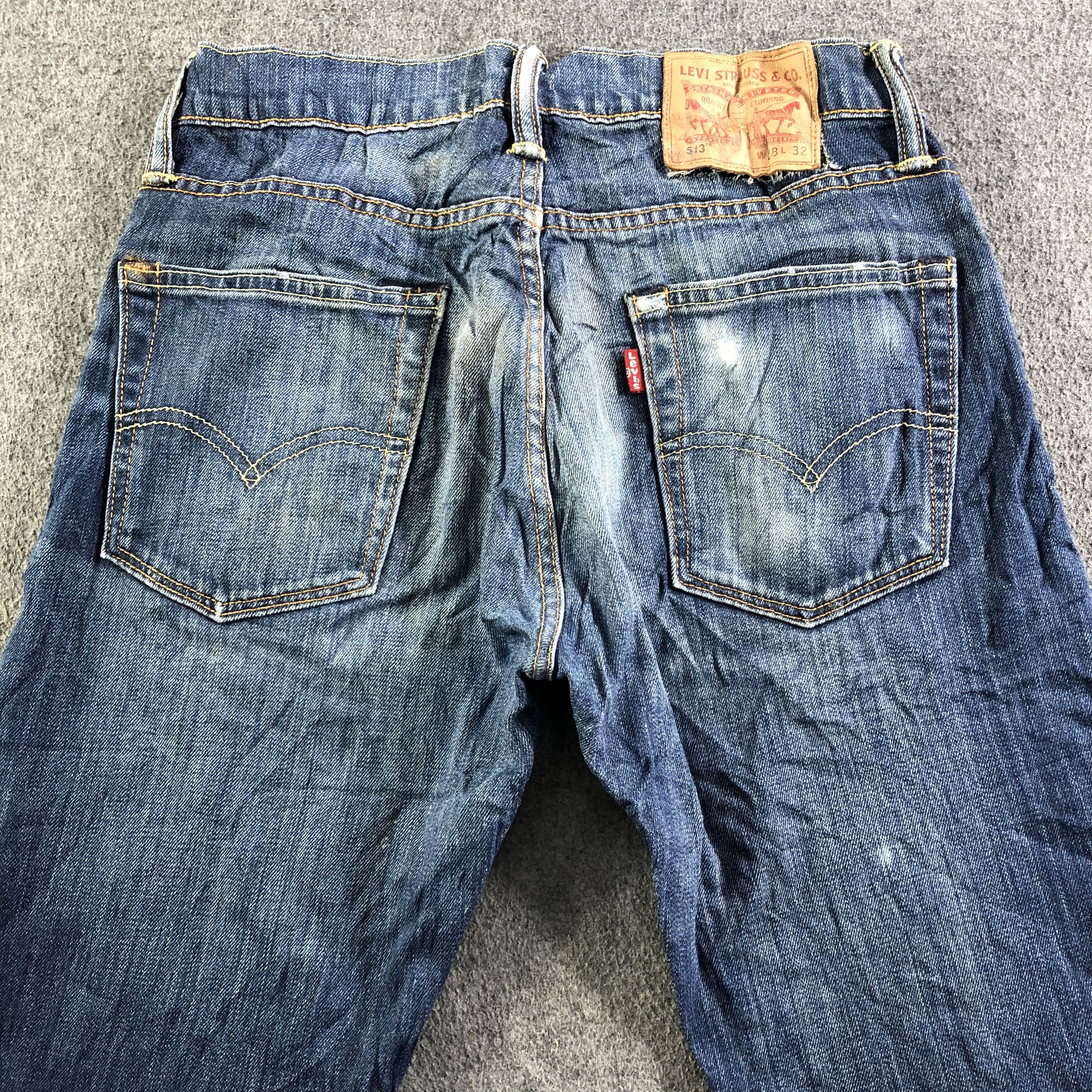 Levi's Vintage Blue Wash Levis 513 Jeans-J3725 Size US 28 / EU 44 - 4 Thumbnail