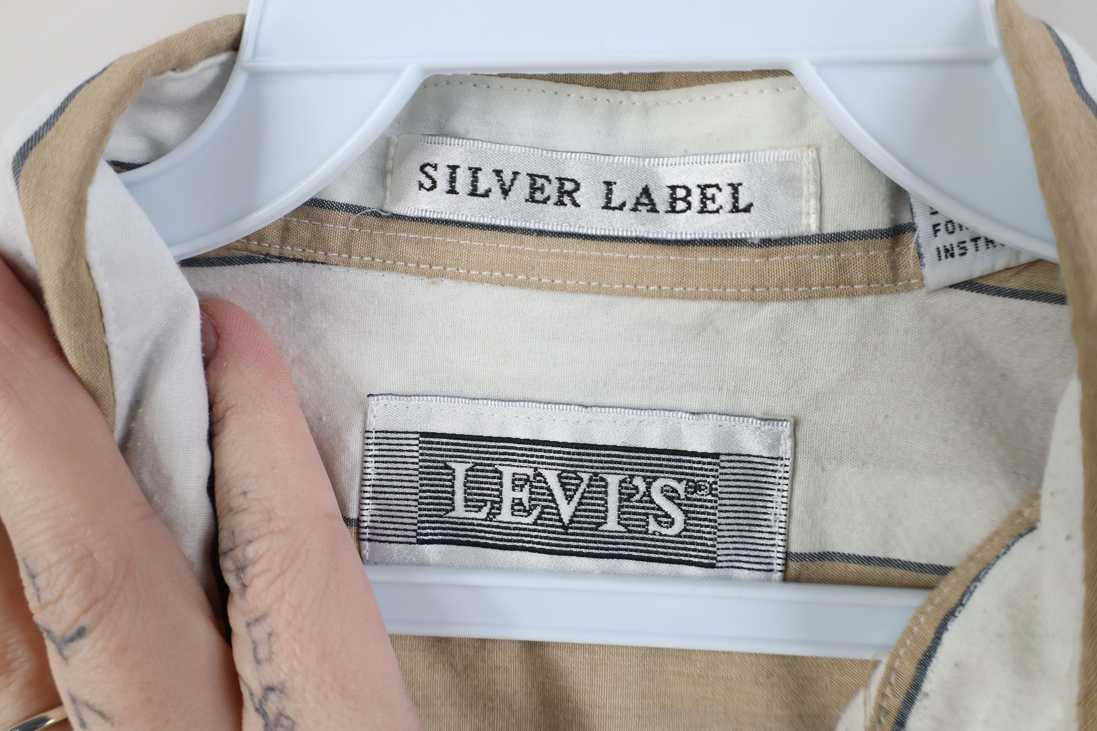 Levi's Vintage 80s Levis Big E Short Sleeve Button Down Shirt Size US L / EU 52-54 / 3 - 11 Thumbnail