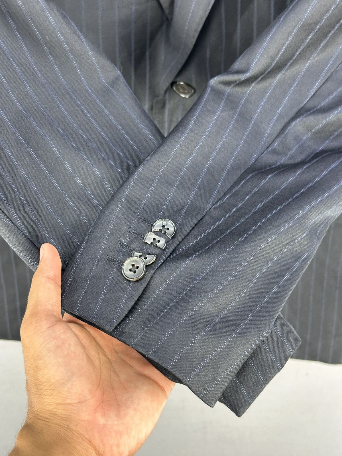 Ermenegildo Zegna Ermenegildo Zegna Pinstripe Coat Jacket Size US M / EU 48-50 / 2 - 12 Thumbnail