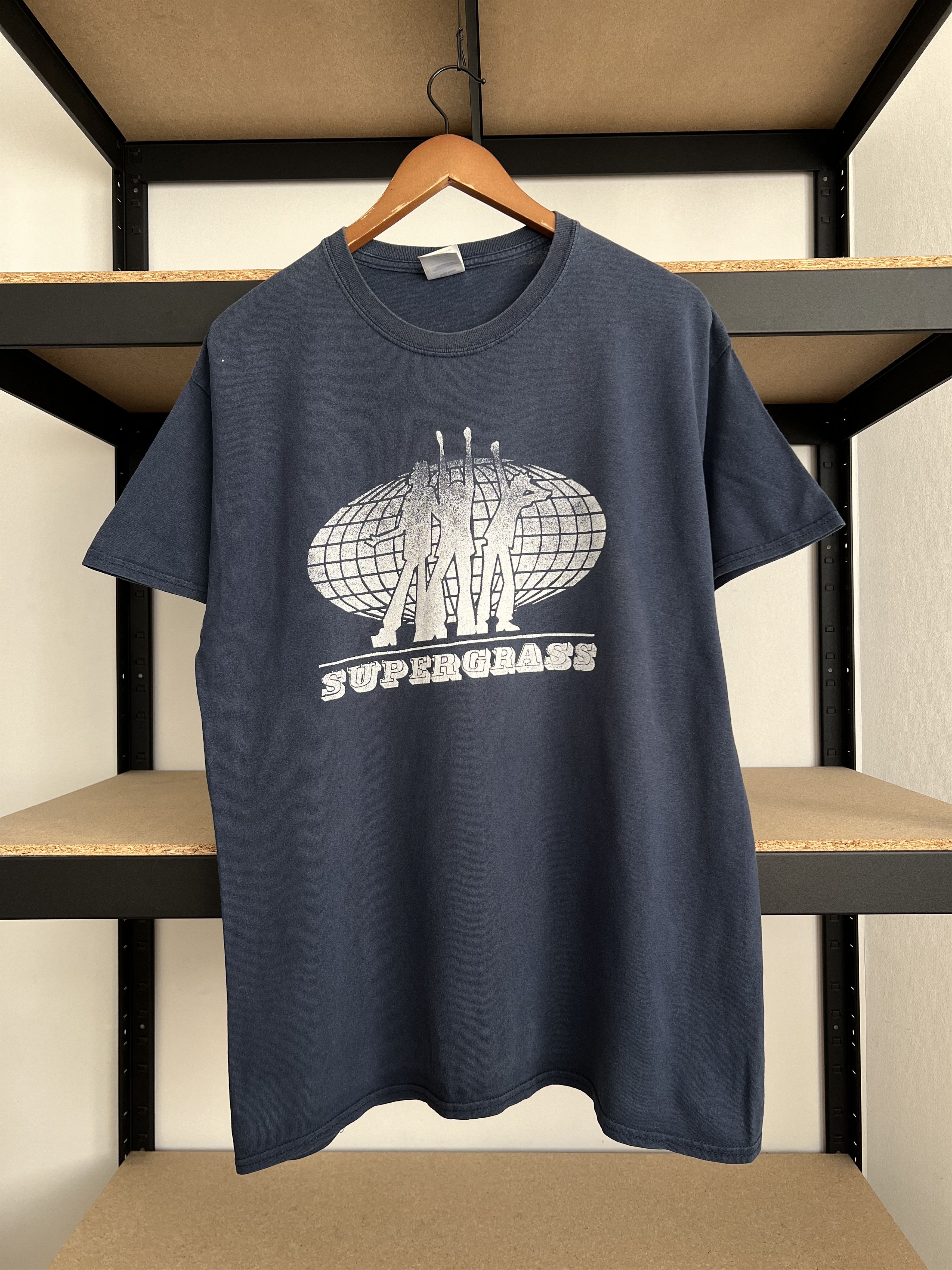 Band Tees Vintage 2000s Supergrass Rock Band Navy T-shirt Size US L / EU 52-54 / 3 - 3 Thumbnail