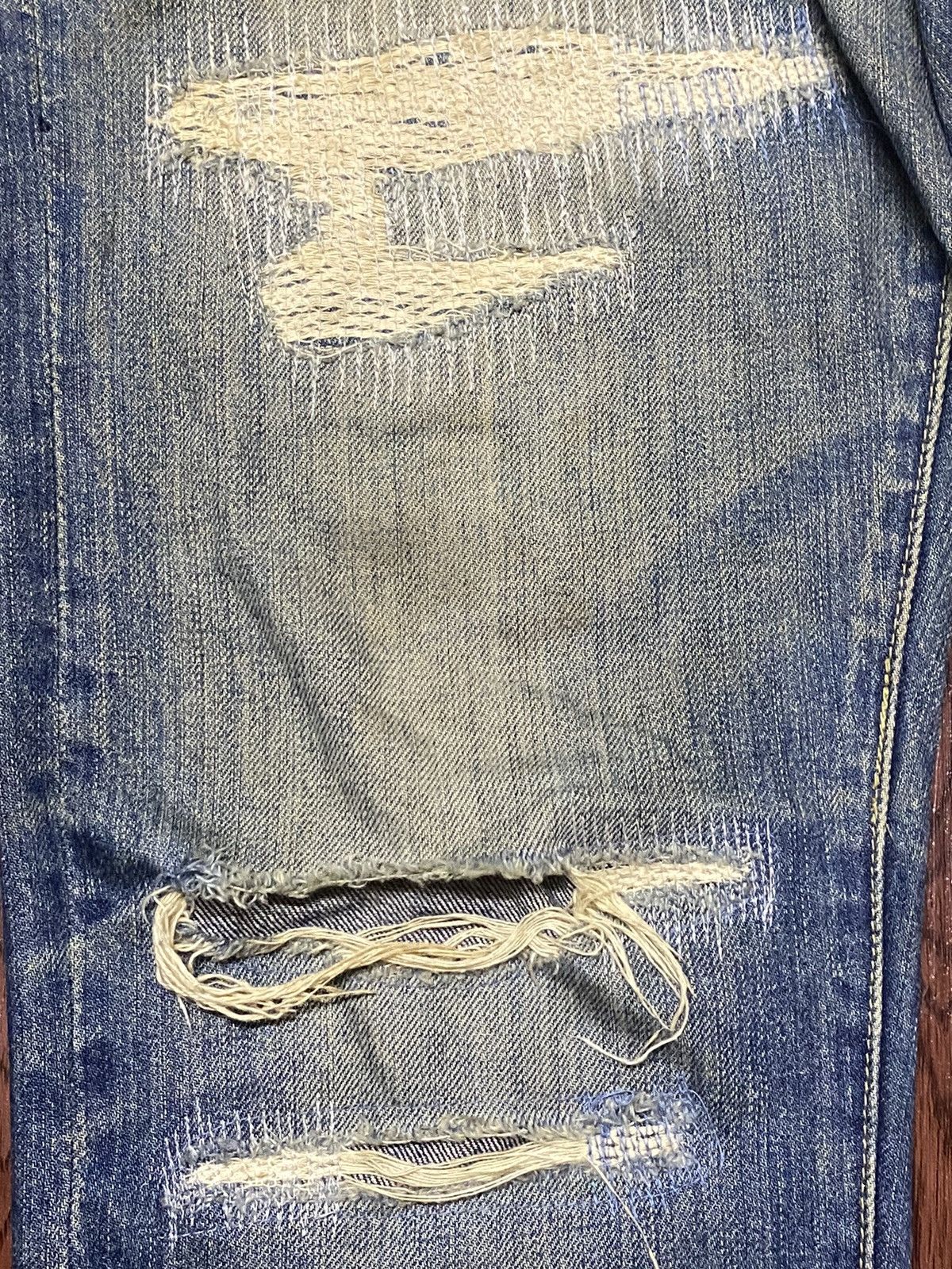 Japanese Brand Vintage Japanese Brand Distressed Rock Style Loose Jeans Size US 34 / EU 50 - 11 Thumbnail
