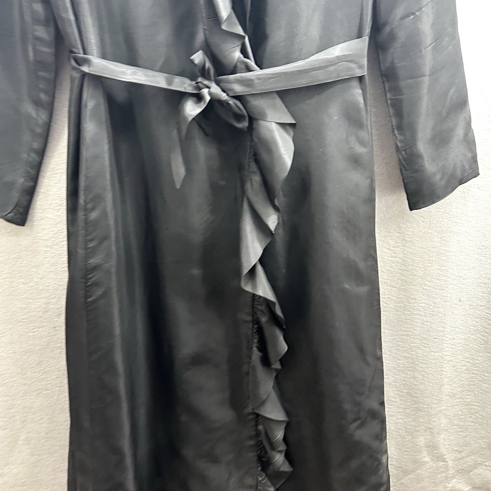 Vintage VINTAGE Clarendon Henry Friedricks Maxi Overcoat Womens M Black 1970s Eveningwear Cape Long Quiet Lux Cottage Size M / US 6-8 / IT 42-44 - 7 Thumbnail