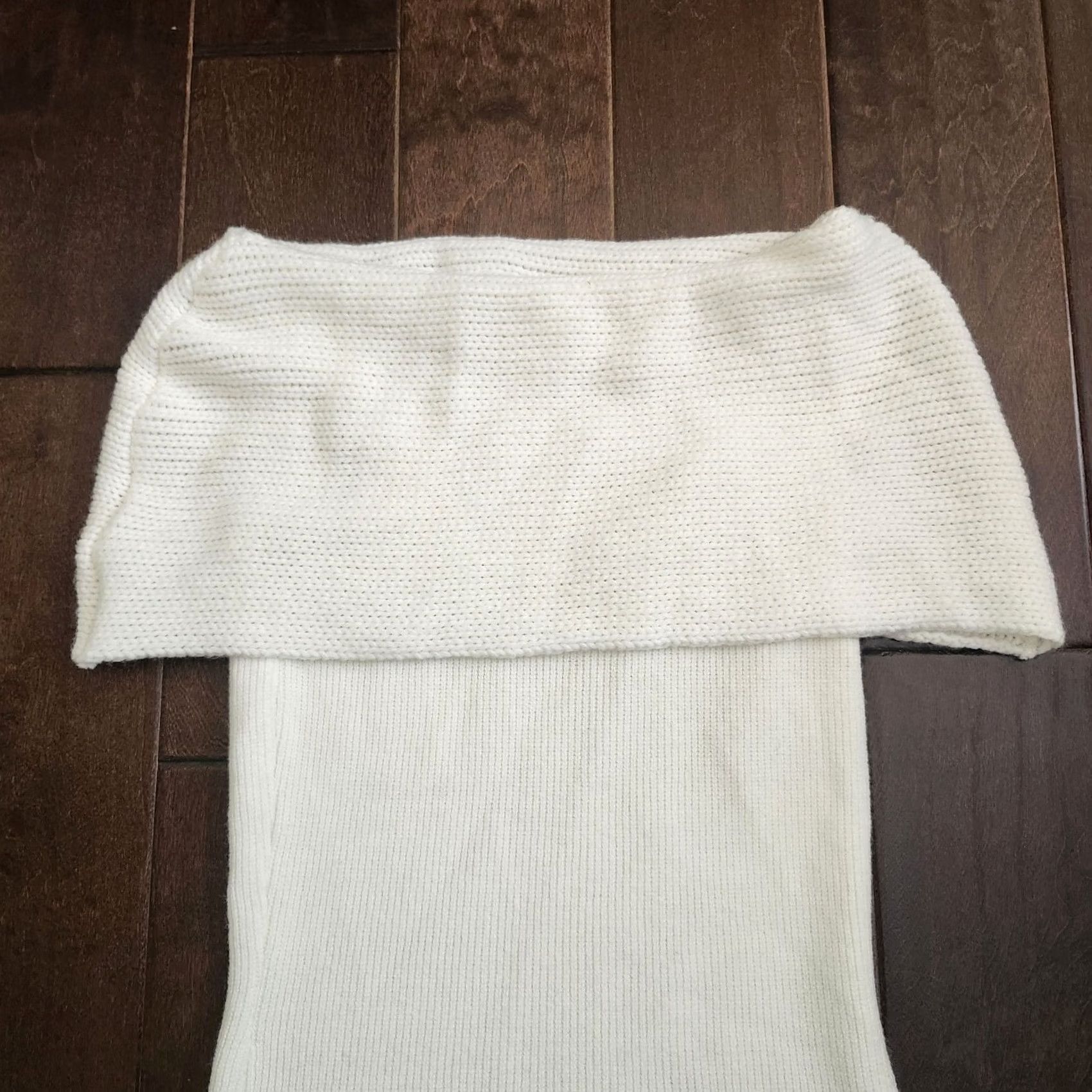 Vintage Twenty One Women's White Off Shoulder Blouse - Size S, One Shoulder, Sleeveless, Pullover, Casual Party/Cocktail Travel, Regular Fit - Hand Wash Only Size S / US 4 / IT 40 - 3 Thumbnail