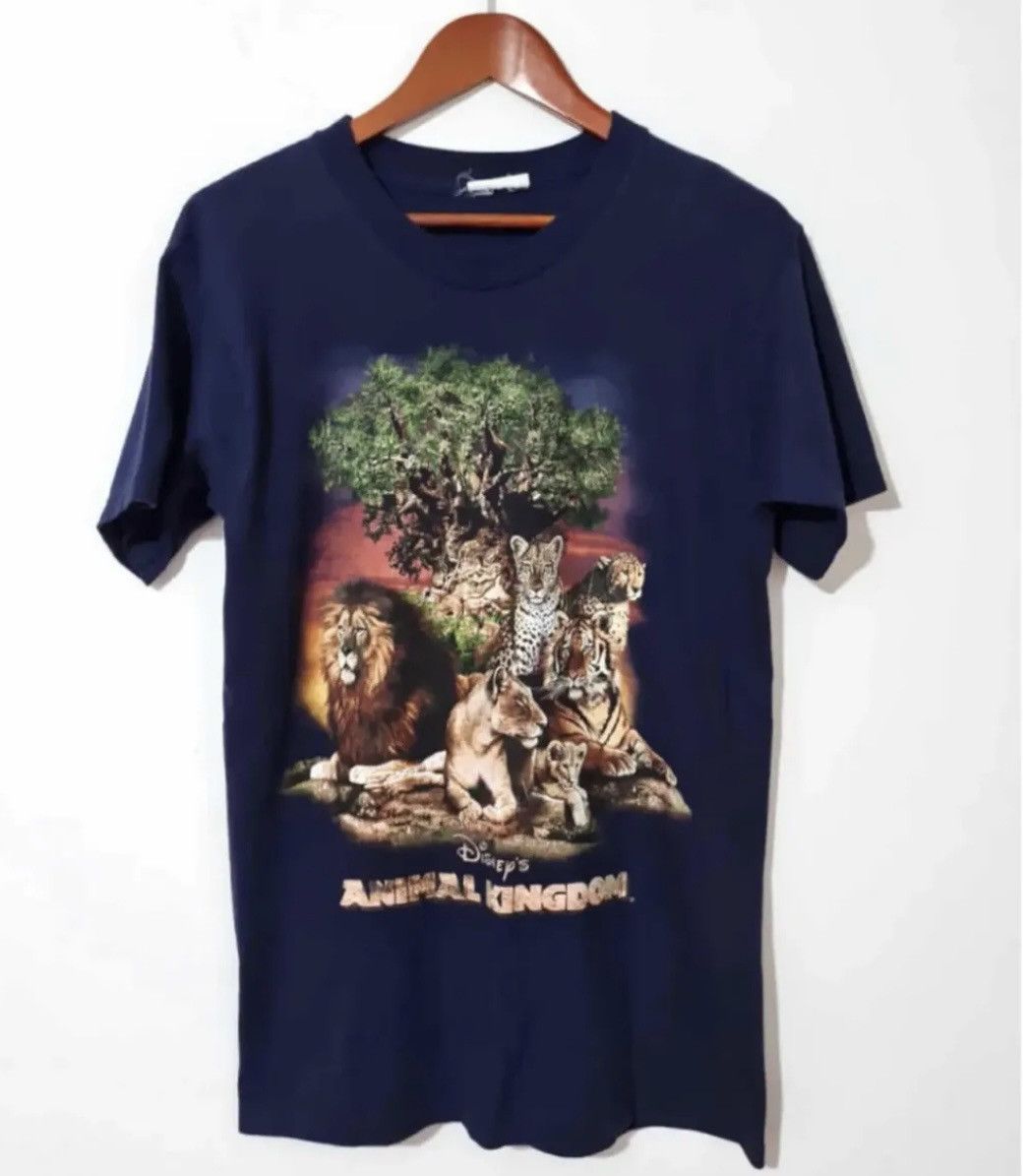 Vintage Disney animal kingdom vintage t shirt official 90s navy Size US L / EU 52-54 / 3 - 1 Thumbnail