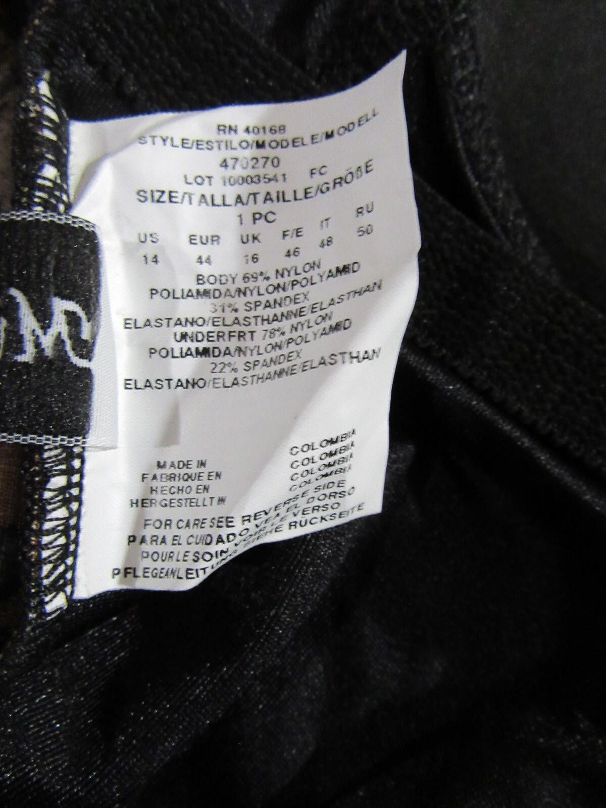 Designer Miraclesuit Womens 1 Piece Swimsuit Leopard Print Size 14 Size ONE SIZE - 5 Thumbnail