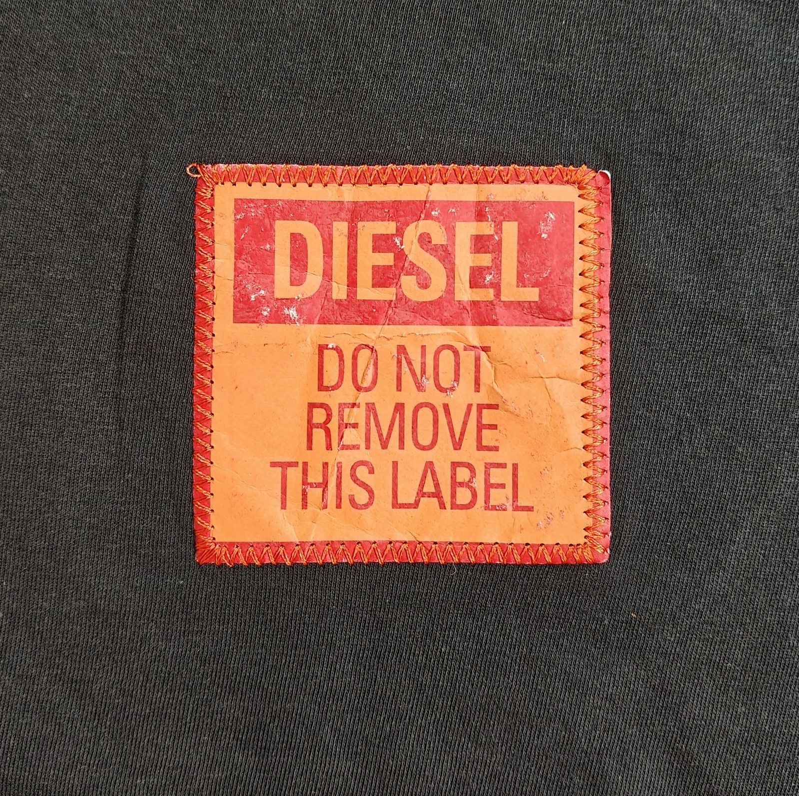 Diesel DIESEL Black T-Shirt With Logo Patch T 4128 Size US L / EU 52-54 / 3 - 3 Thumbnail