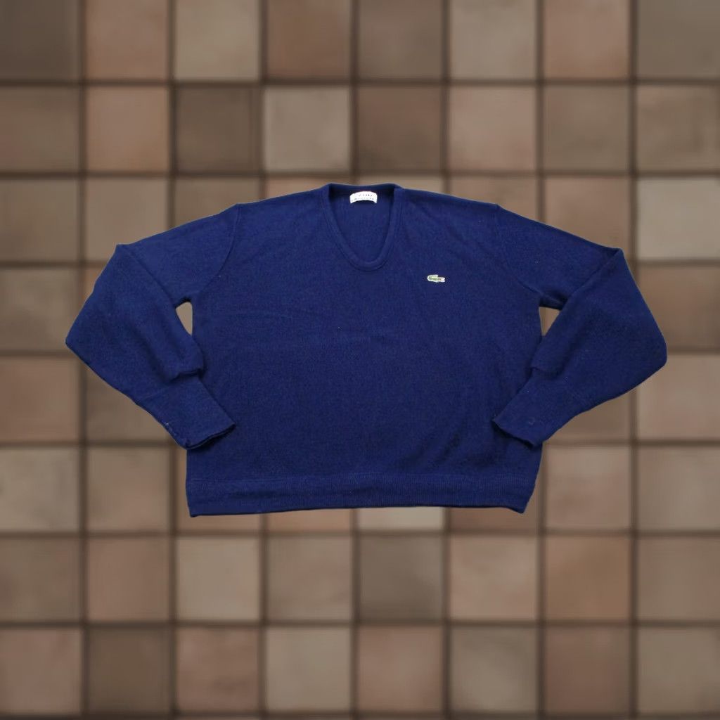 Izod VINTAGE Izod Lacoste Sweater Mens XL Blue Pullover Knit Stretch Casual 70s 80s Size US XL / EU 56 / 4 - 1 Thumbnail