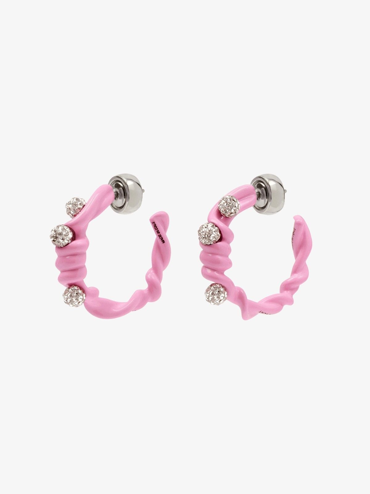 Givenchy o1mle0325 Size: OS / Twisted Crystal Hoop Earrings Size ONE SIZE - 3 Thumbnail