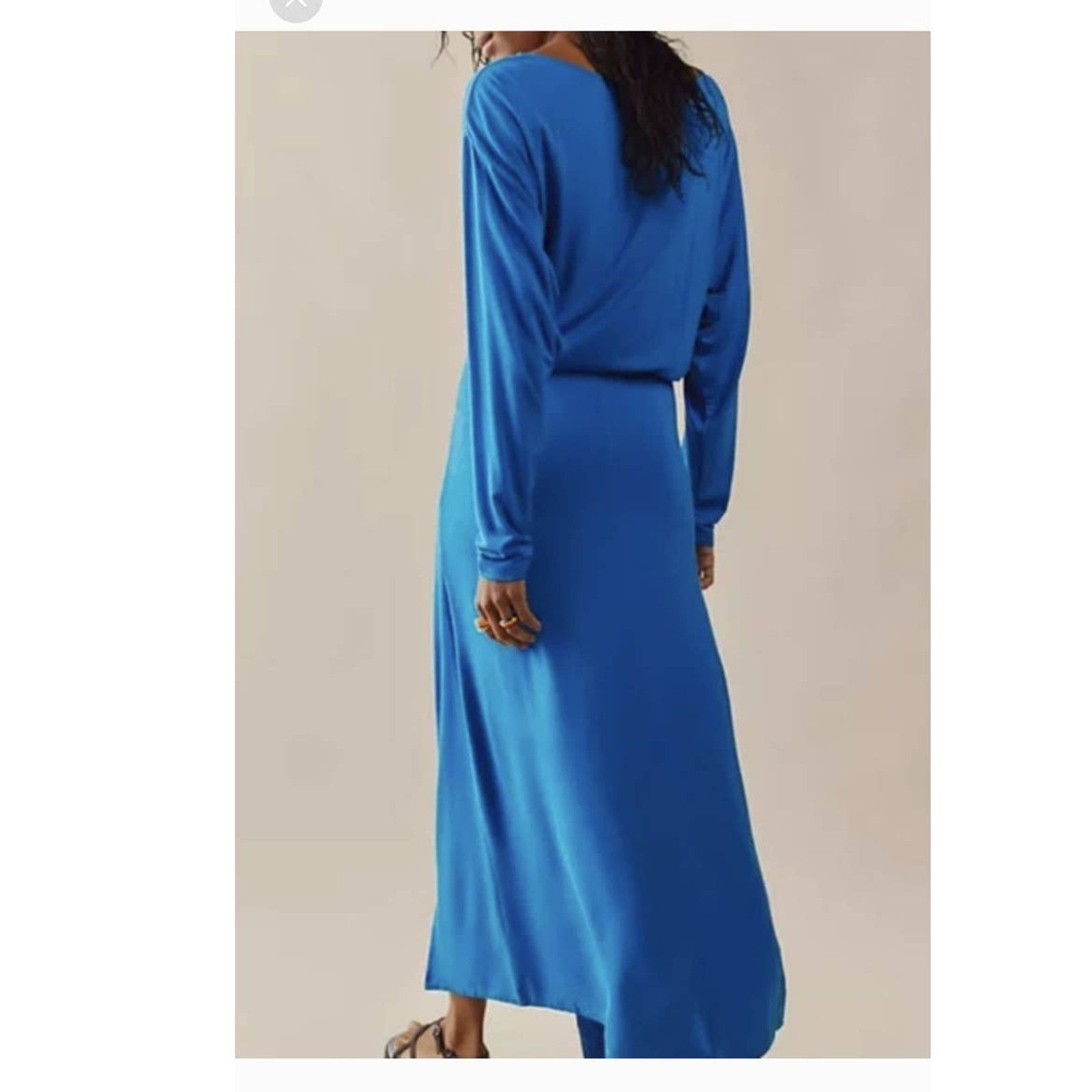 Free People New Free People Alyssa Long Sleeve Wrap Dress Maxi XS $128 Size XS / US 0-2 / IT 36-38 - 3 Thumbnail