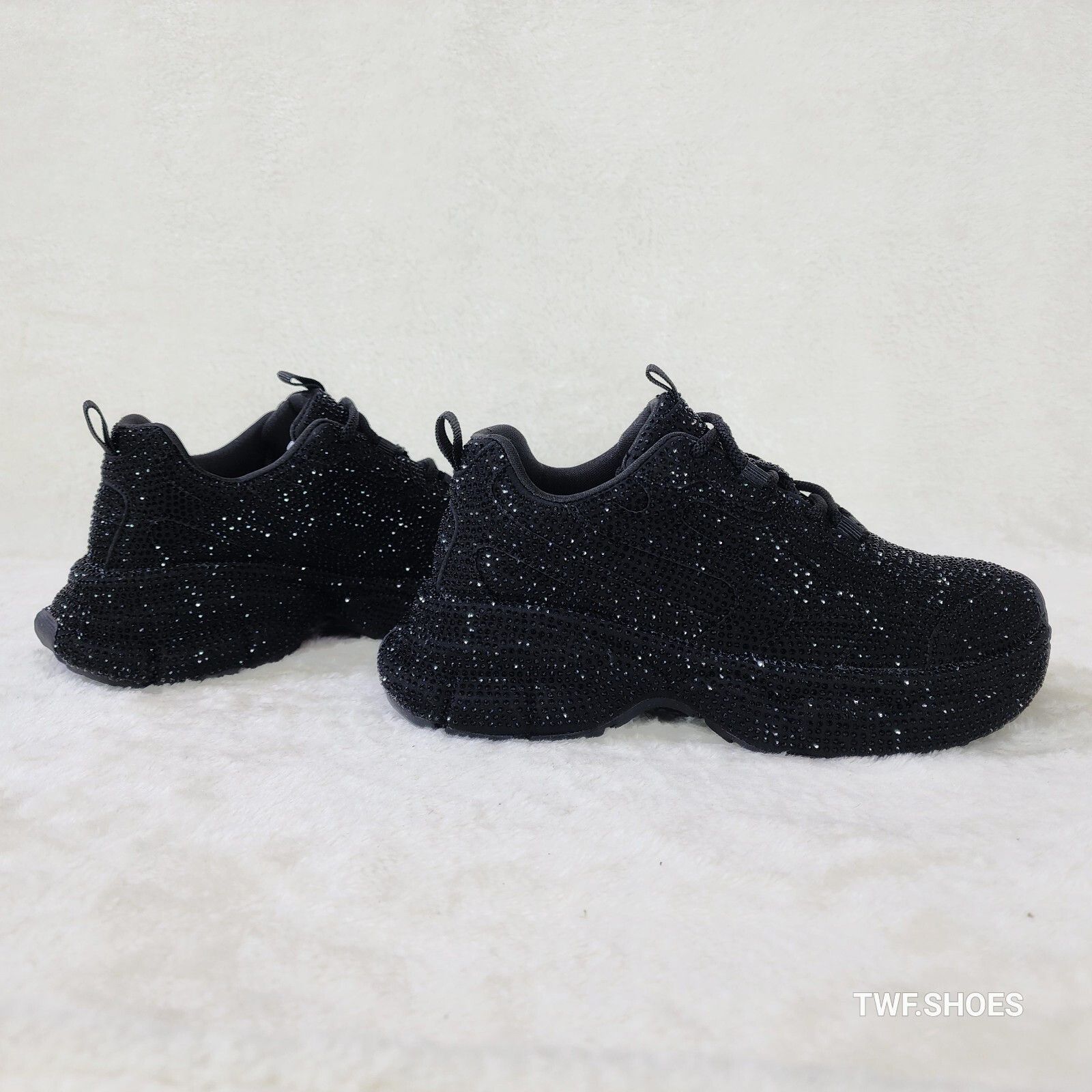 Other Cush Dazzle Sport Rhinestone Comfy Platform Light Weight Sne Size US 8 / IT 38 - 3 Thumbnail