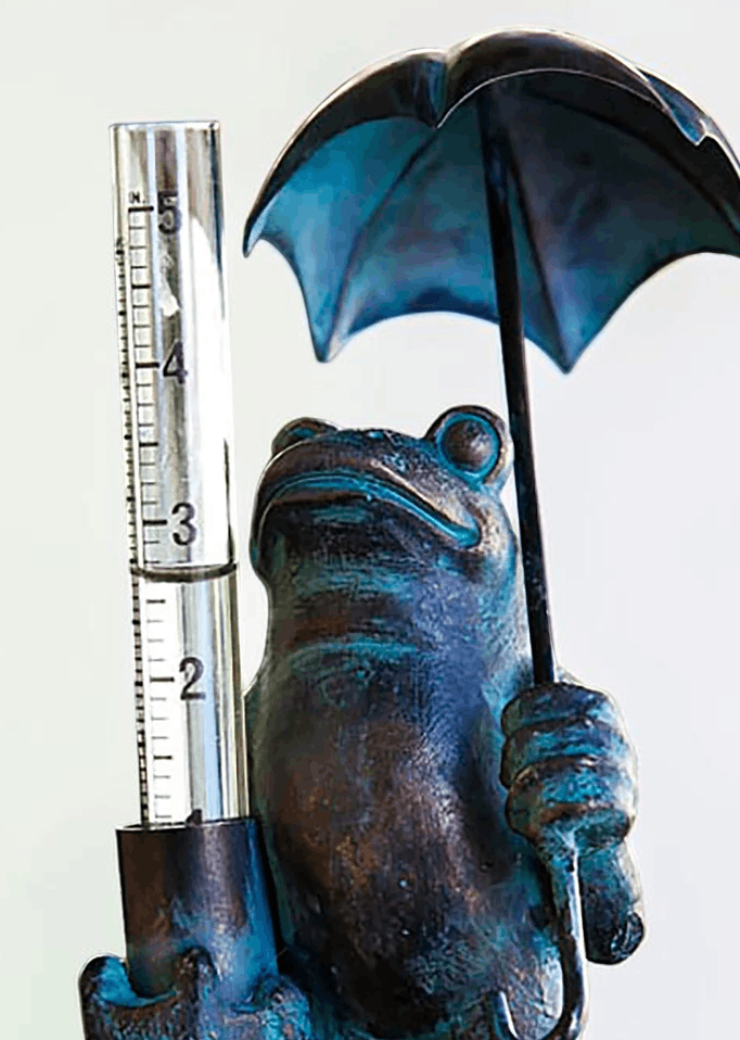 Other Frog Rain Gauge • Rustic Verdigris • Lawn Decor Size ONE SIZE - 3 Thumbnail