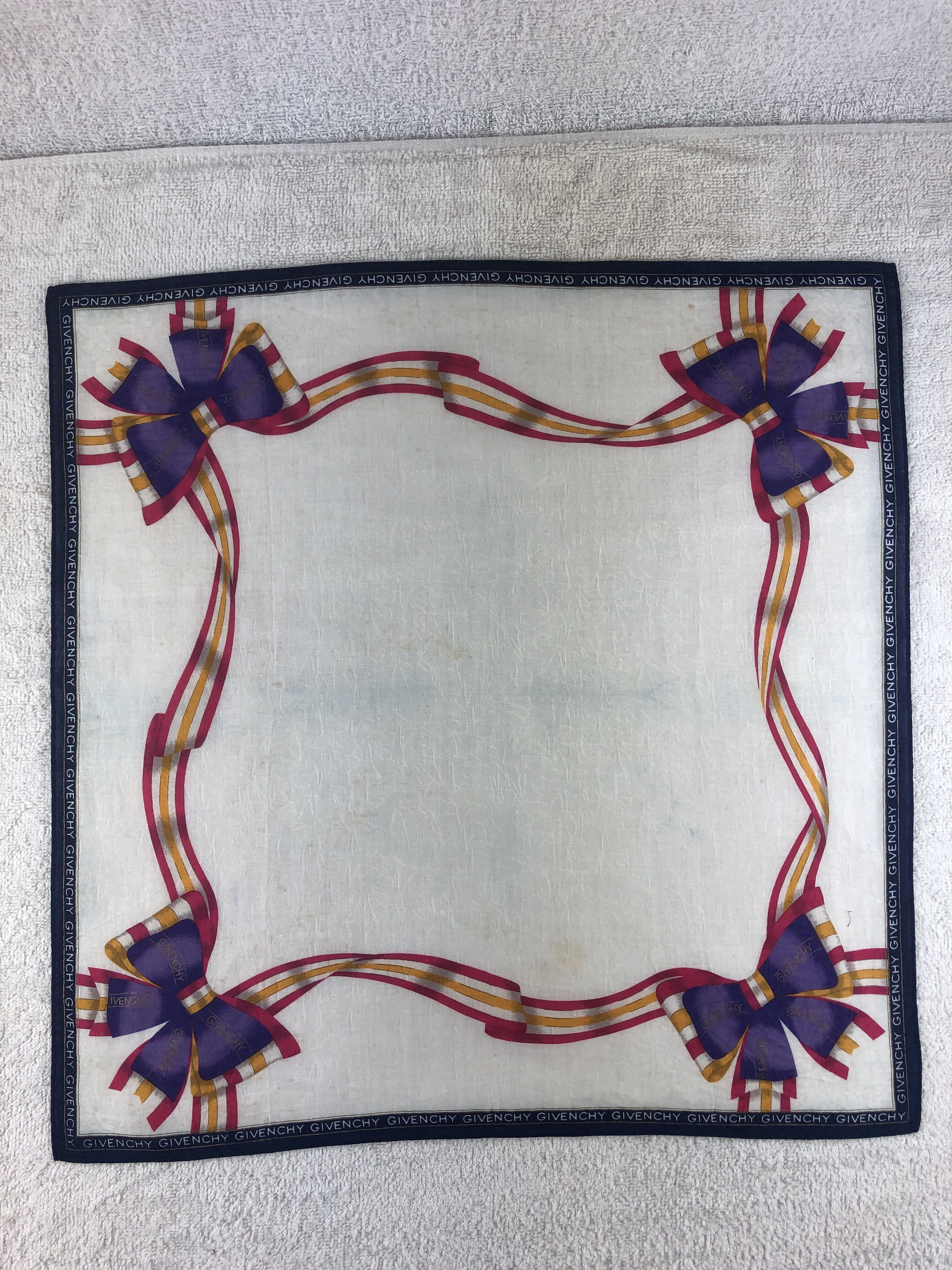 Vintage Givenchy Handkerchief / Bandana / Neckerchief Size ONE SIZE - 3 Thumbnail