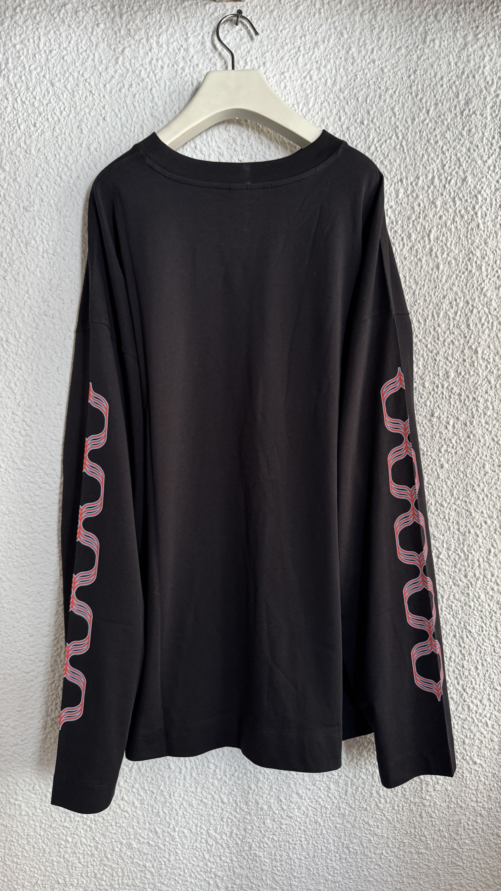 Dries Van Noten Black Printed Long Sleeve T-shirt Size US XL / EU 56 / 4 - 2 Thumbnail