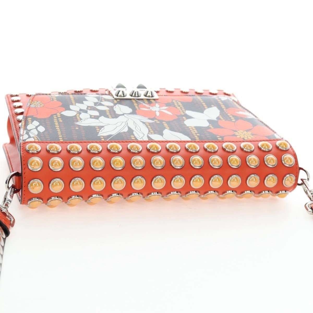 Prada Prada Saffiano Galleria Shoulder Bag Orange Size ONE SIZE - 4 Thumbnail