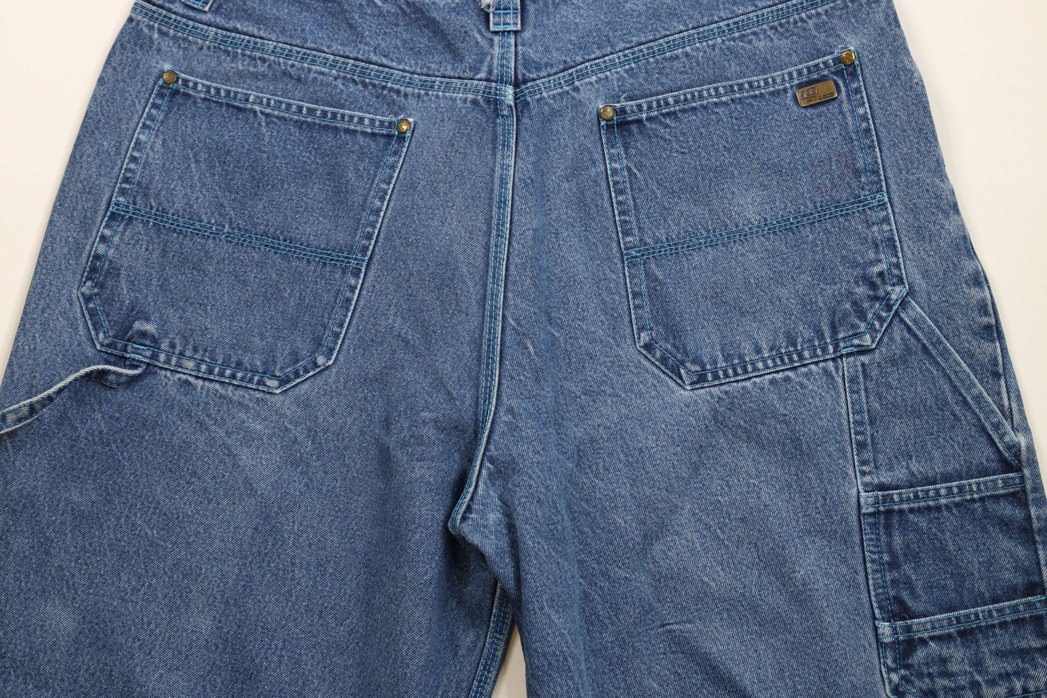 Vintage Vintage 90s Y2K Streetwear Baggy Fit Denim Jean Shorts Jorts Size US 36 / EU 52 - 13 Thumbnail