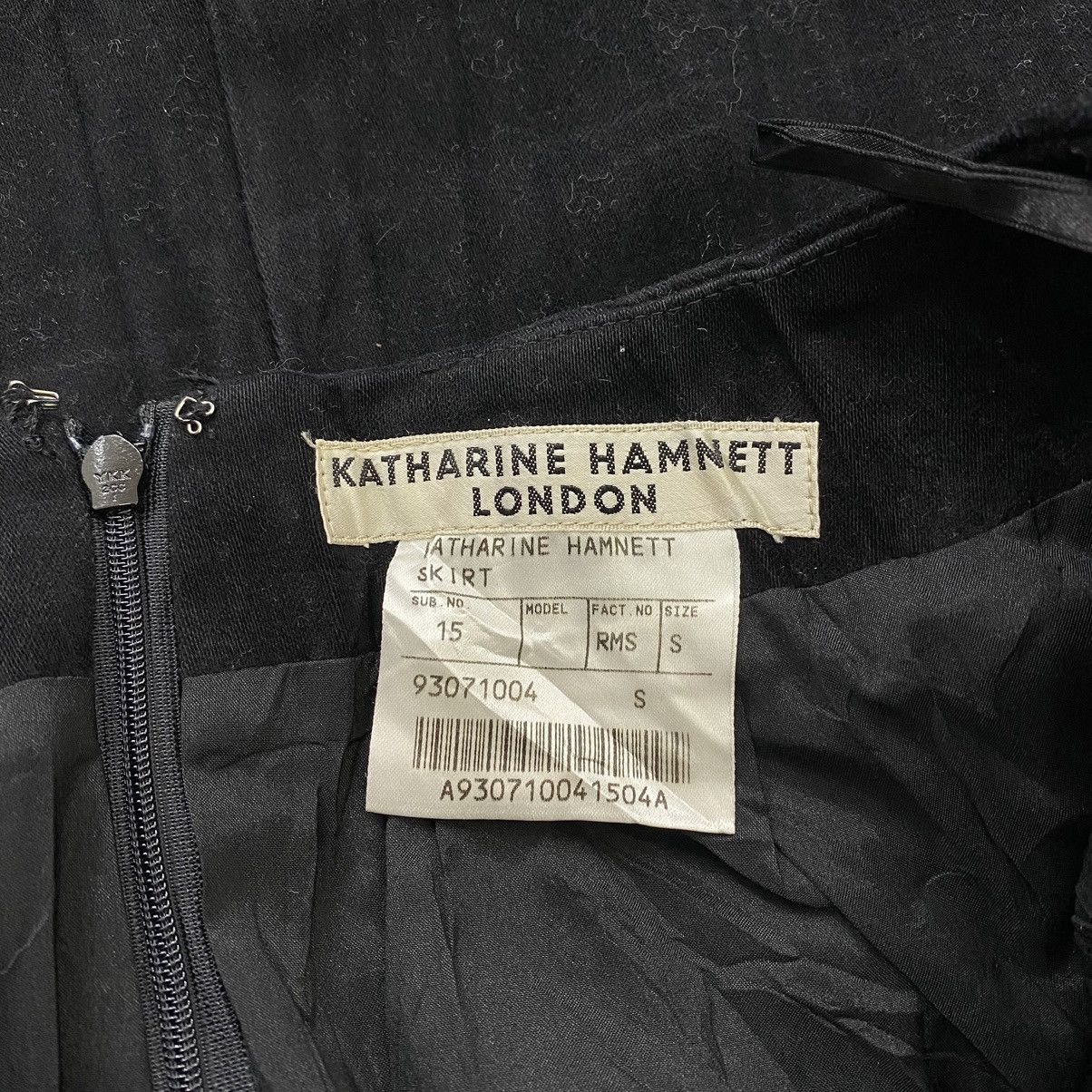 Katharine Hamnett London KATHARINE HAMNETT LONDON English Designer Black Midi Skirt Size 24" / US 00 / IT 34 - 5 Thumbnail