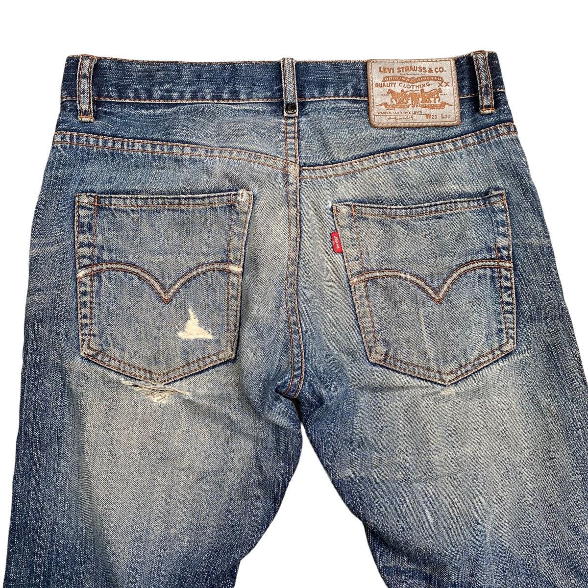 Andy Warhol × Levi's Rare 21/250 Levi's X Andy Warhol Factory Patchwork Denim Size US 28 / EU 44 - 6 Thumbnail