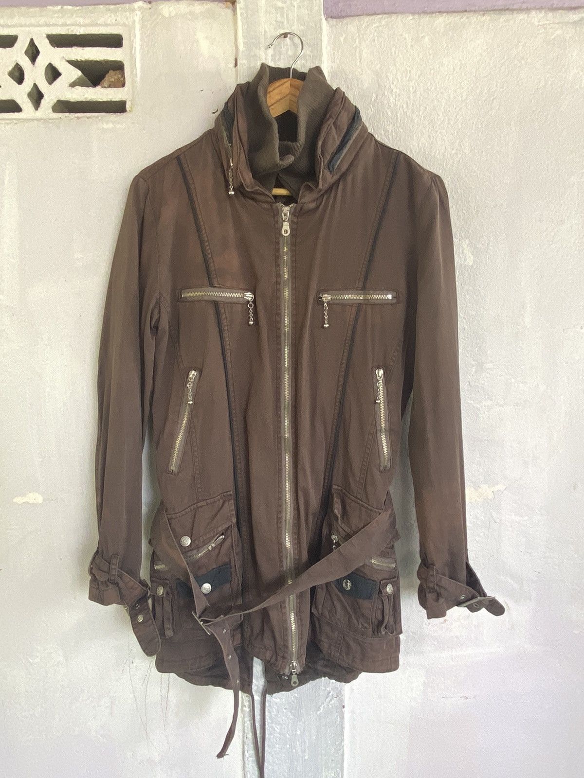 In The Attic × Japanese Brand In The Attic Distressed Long Jacket Hoodie Size US M / EU 48-50 / 2 - 4 Thumbnail