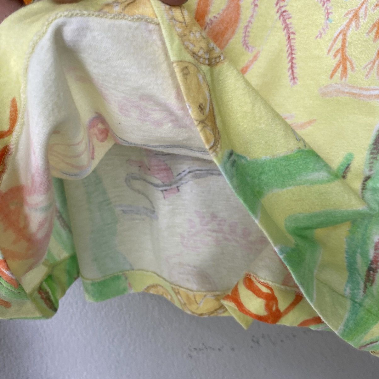 Tsumori Chisato TSUMORI CHISATO Yellow Ocean Print Short Sleeve Blouse Size XS / US 0-2 / IT 36-38 - 12 Thumbnail