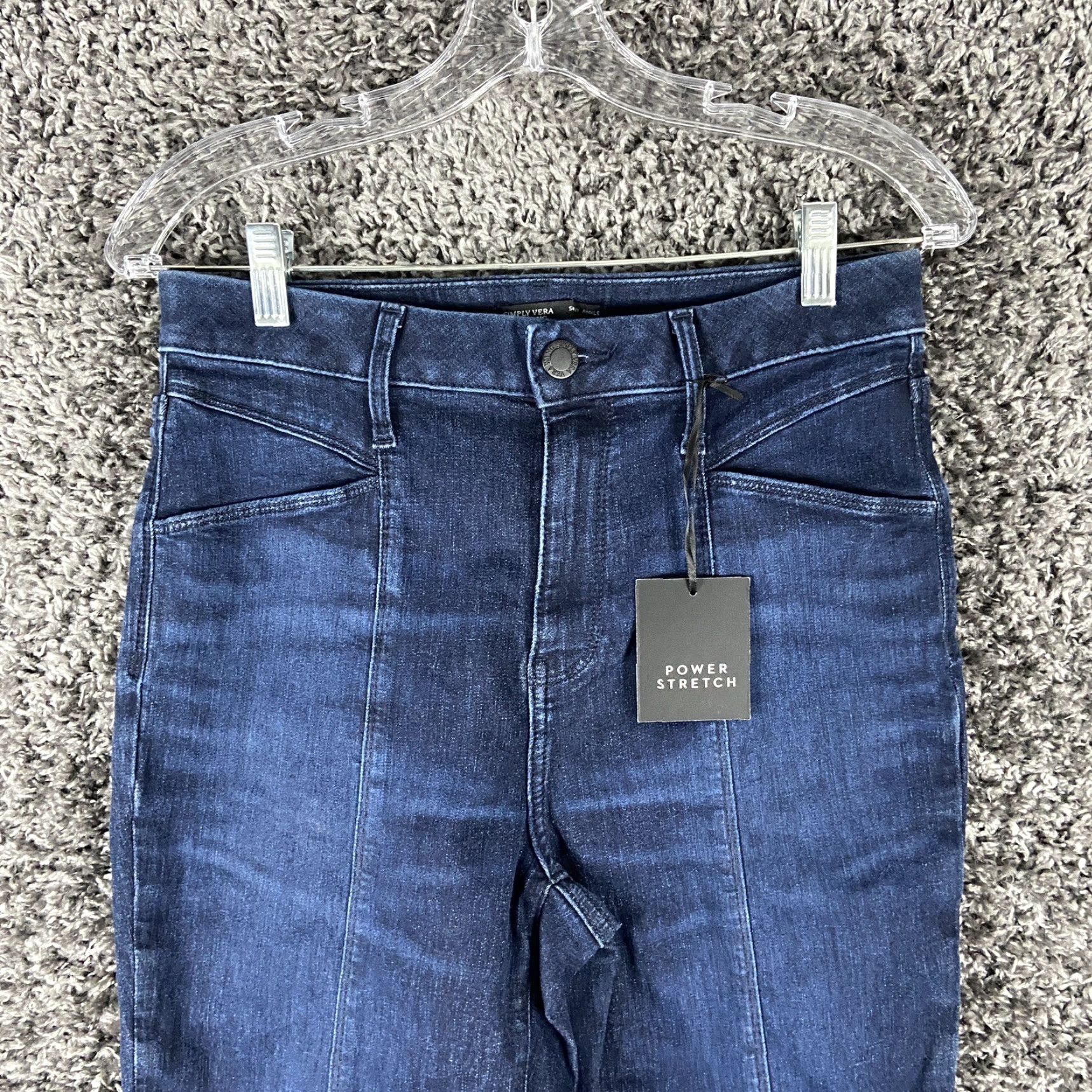 Vintage NEW Simply Vera Vera Wang Skinny Ankle Jeans Blue Women’s Size 8 Size 30" / US 8 / IT 44 - 4 Thumbnail