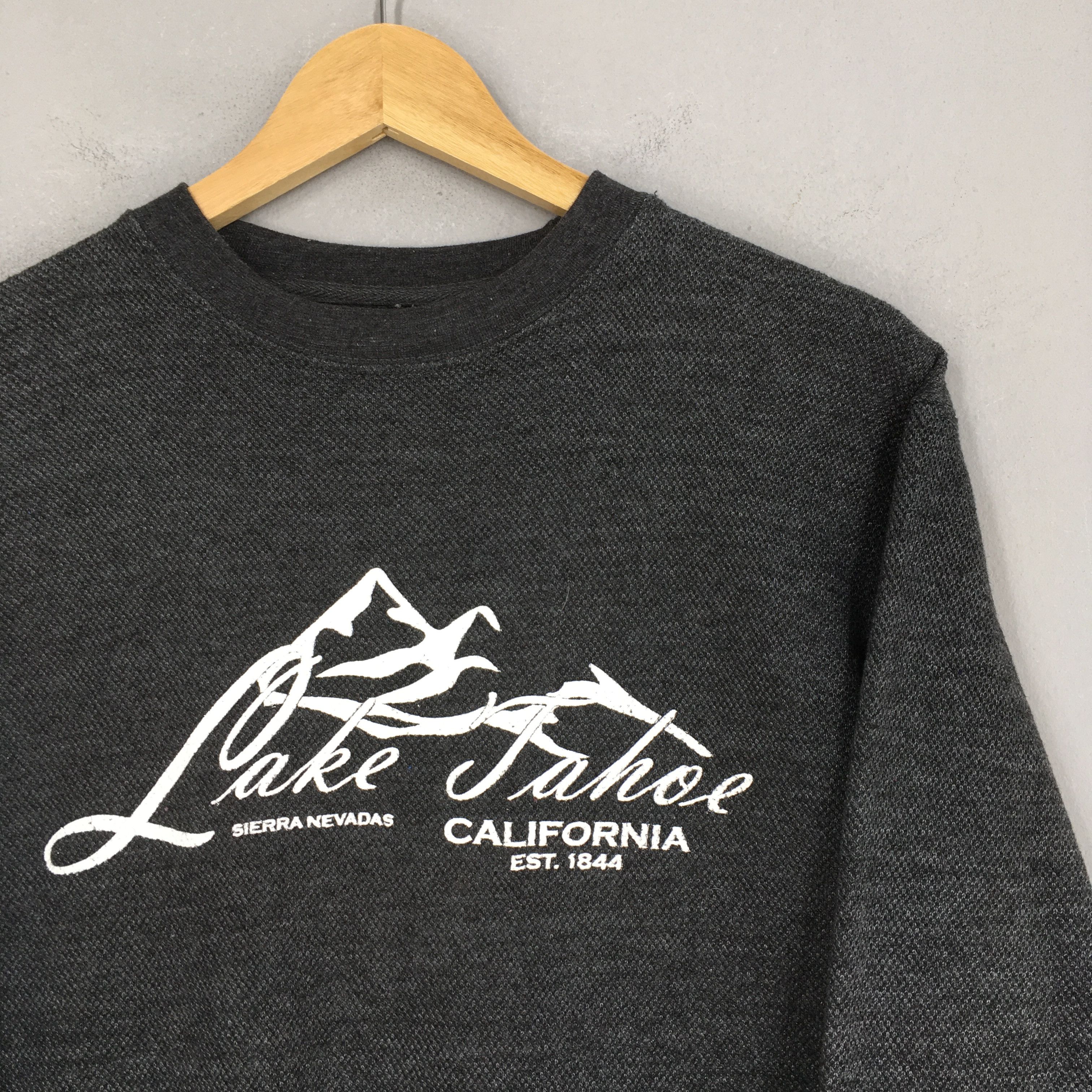 American Apparel × Vintage Vintage Lake Tahoe California Gray Sweatshirt Small Size US S / EU 44-46 / 1 - 2 Thumbnail