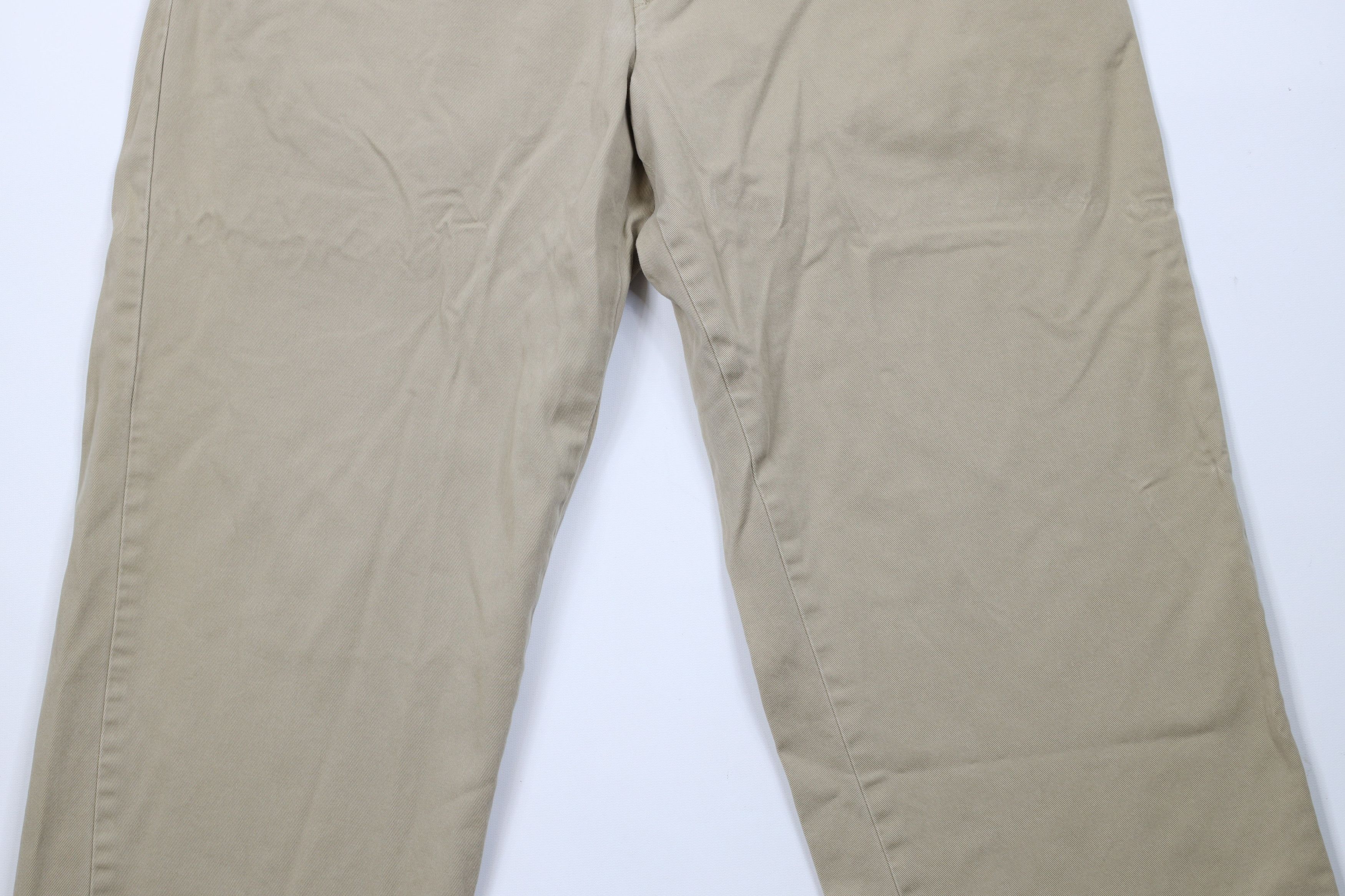 Nautica × Vintage Vintage 90s Y2K Nautica Wide Leg Chino Pants Beige Cotton Size US 36 / EU 52 - 3 Thumbnail
