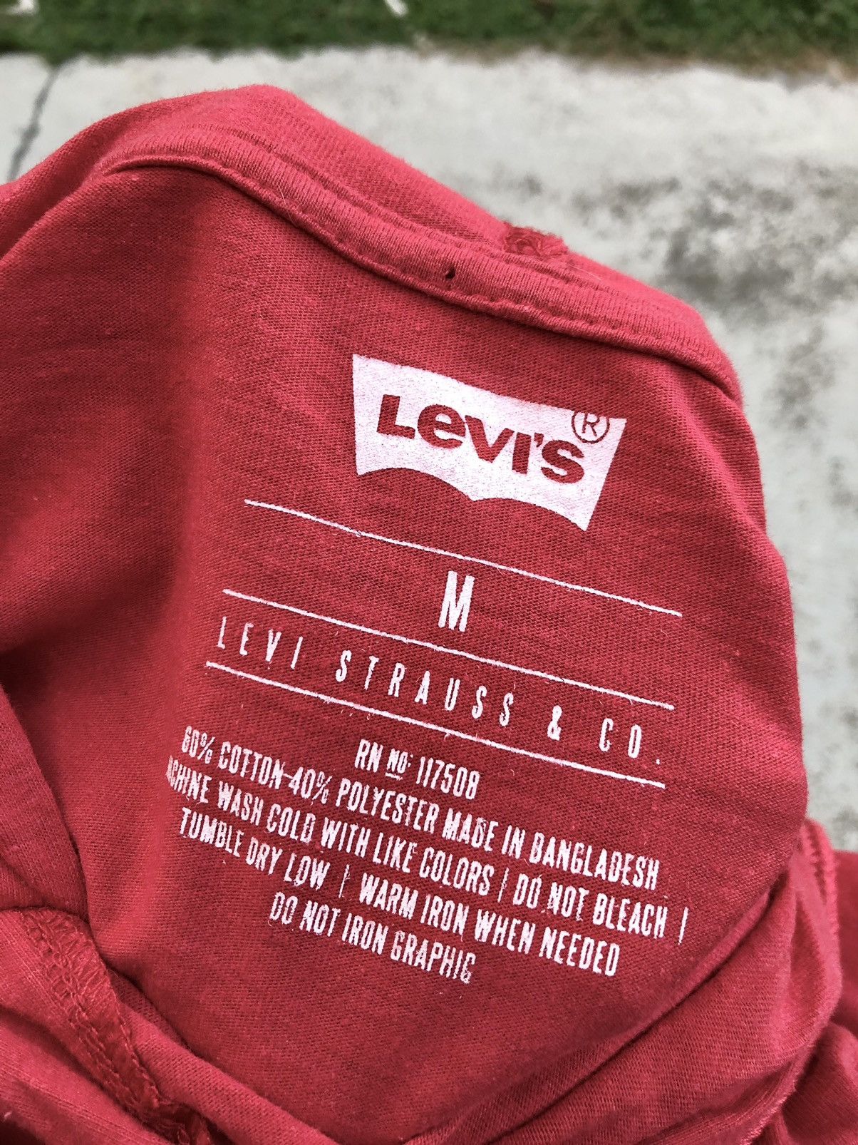 BIG LOGO LONG SLEEVE HOODIE TEE BY LEVIS