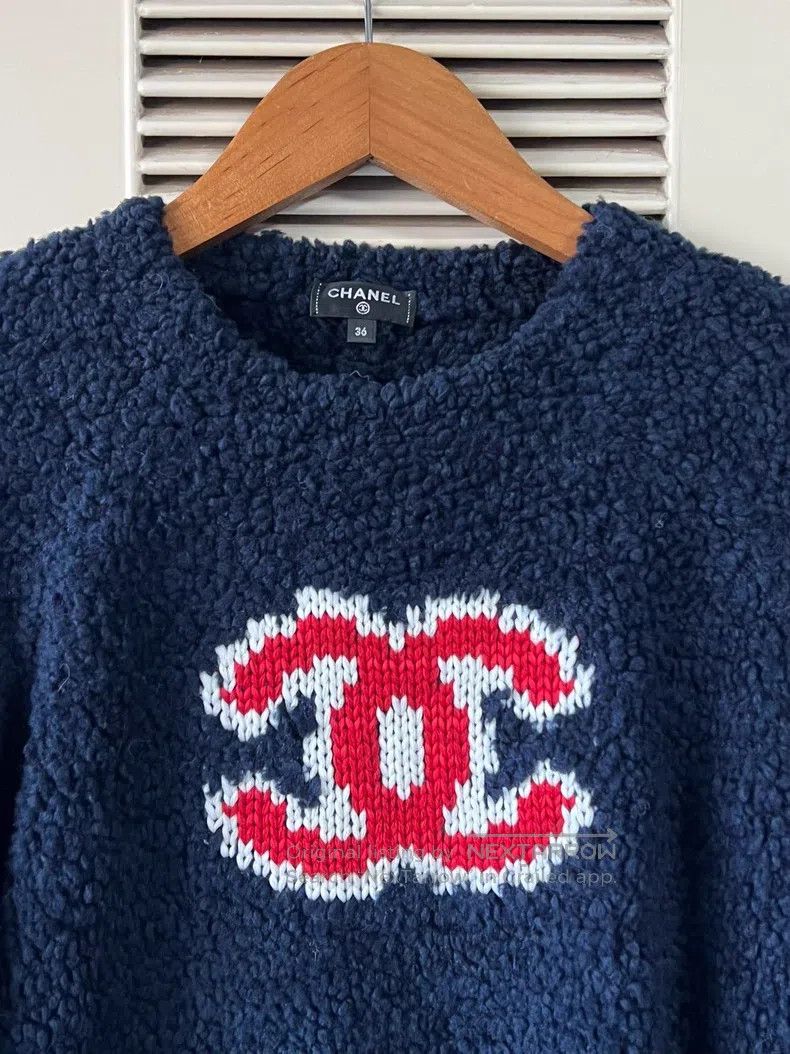 Chanel Chanel Classic CC logo blue sweater Size XS / US 0-2 / IT 36-38 - 3 Thumbnail