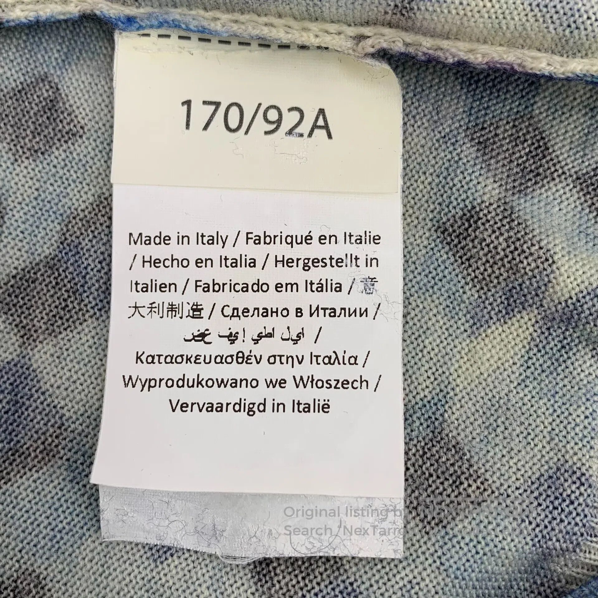 Other Tru Trussardi Dark Blue Plaid Wool Round Neck Long-Sleeve Size US S / EU 44-46 / 1 - 8 Thumbnail