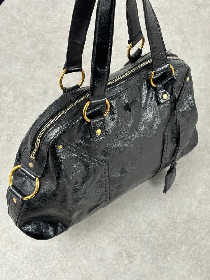 Saint Laurent Paris AW2008 Saint Laurent Black Leather Muse Handle Bag Size ONE SIZE - 8 Thumbnail