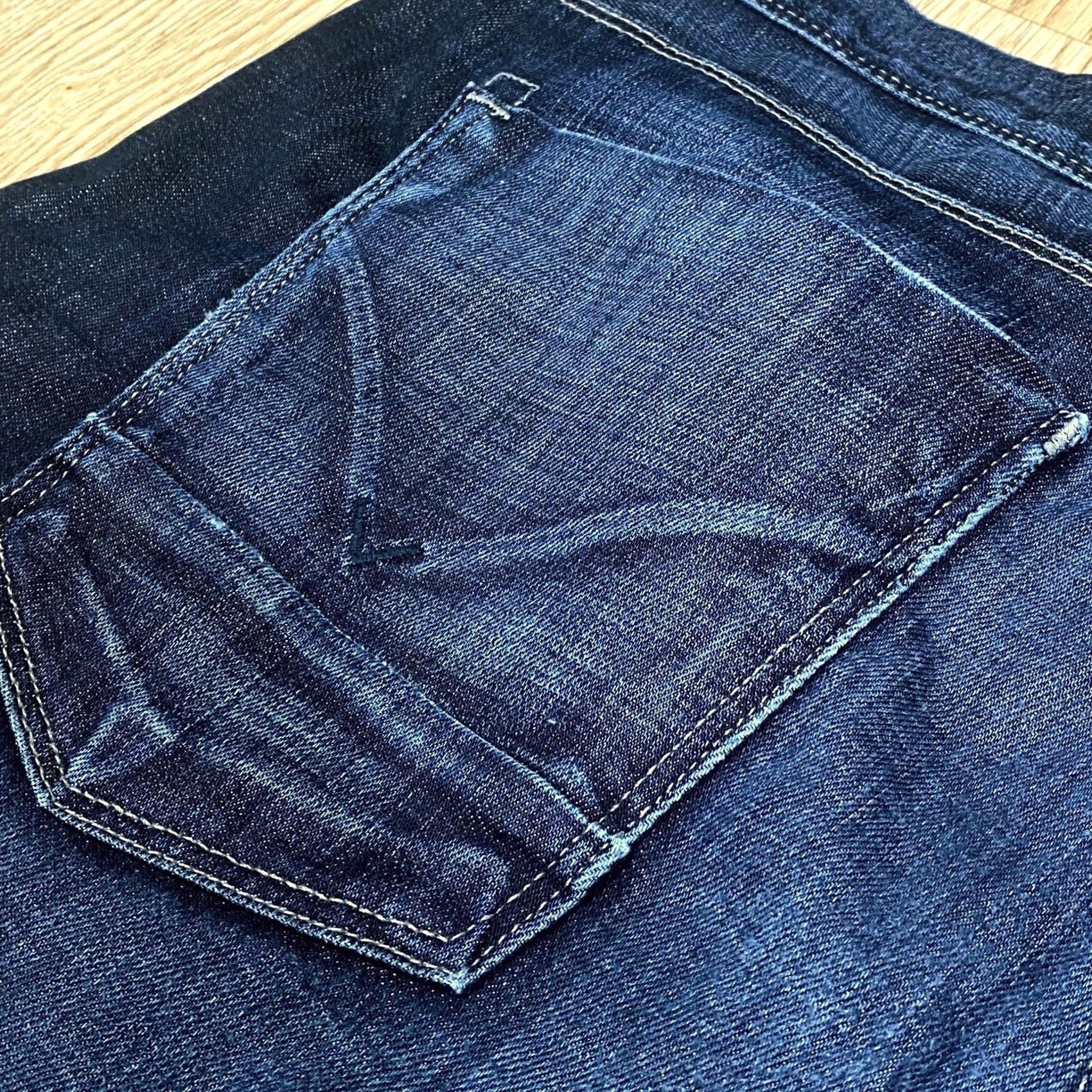Hudson Hudson Jeans W40” L32” Mens Blue Denim Button Fly Pre Loved Pants - USA Made - Vintage Size US 40 / EU 56 - 7 Thumbnail