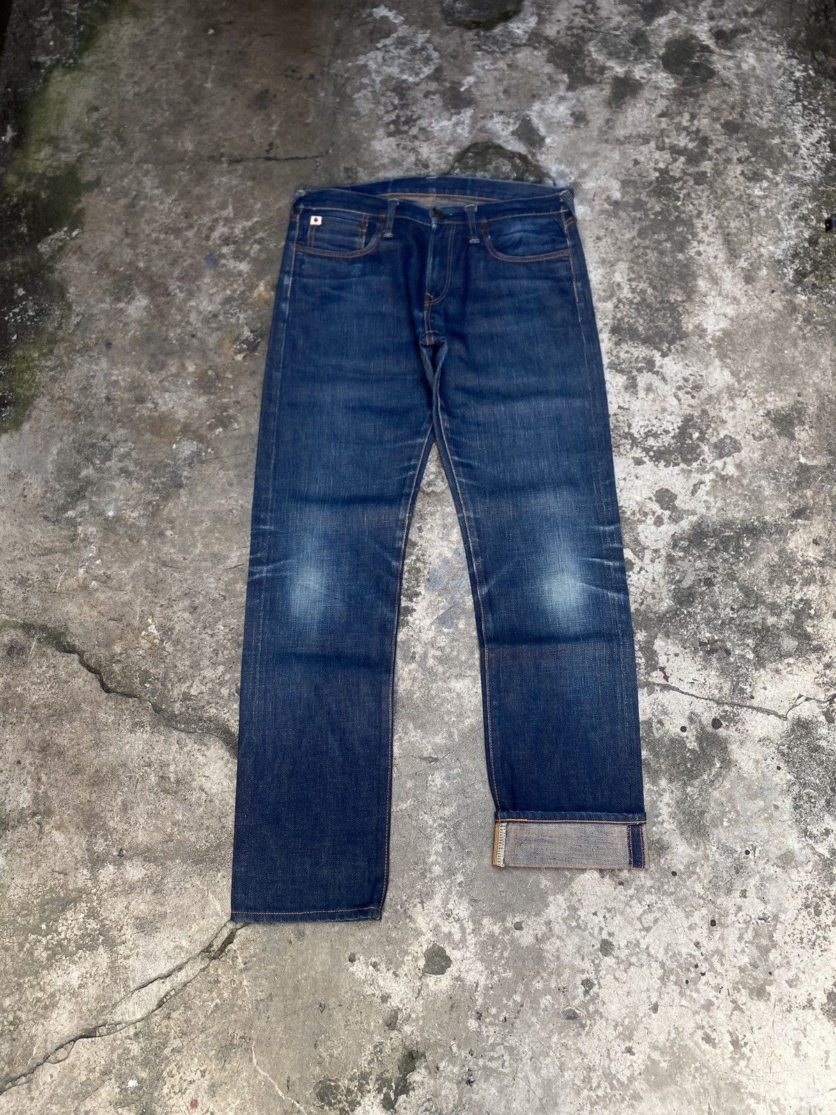 45rpm Distressed 45RPM Selvedge Denim Pants Size US 32 / EU 48 - 1 Thumbnail