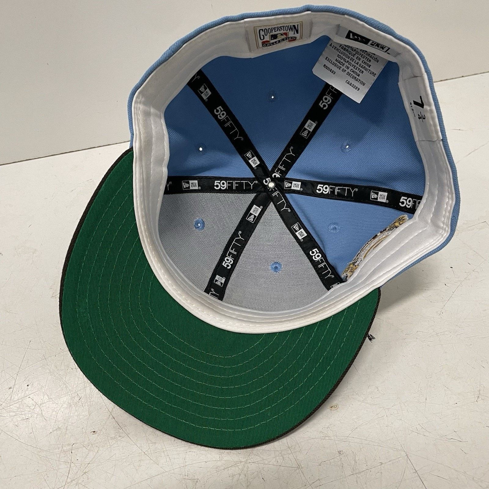 New Era New Era MLB San Diego Padres Sky Blue 59FIFTY Fitted Hat Cap Size ONE SIZE - 5 Thumbnail
